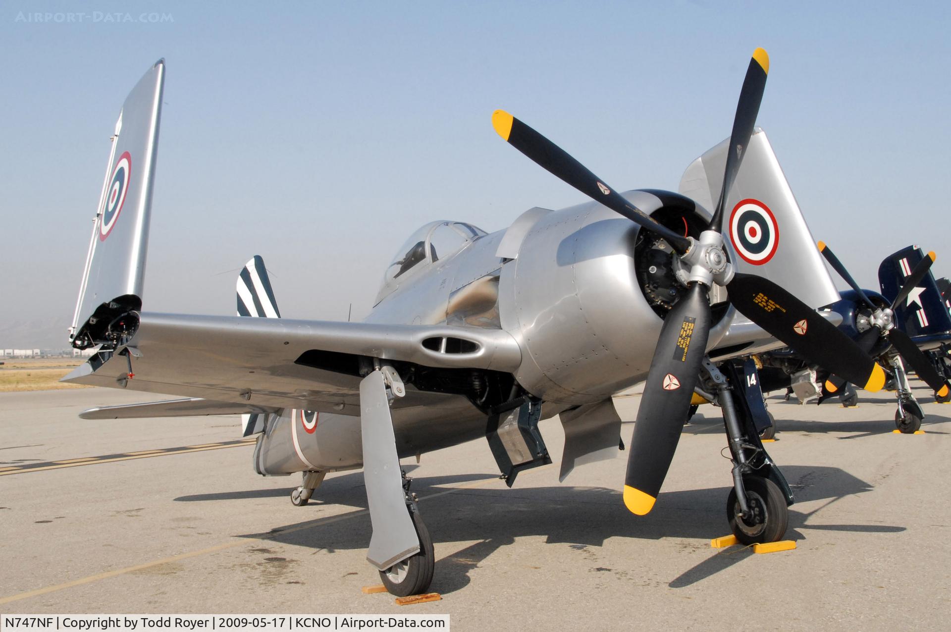 N747NF, Grumman F8F-2 (G58) Bearcat C/N D.988, Chino Airshow 2009