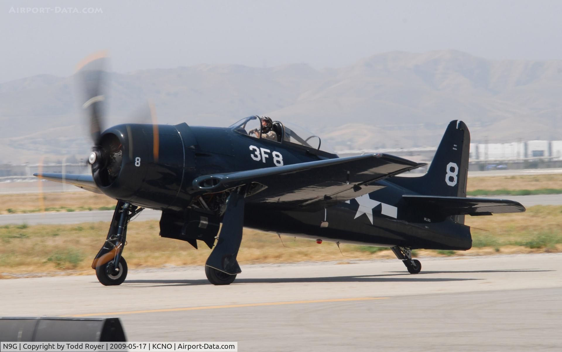 N9G, Grumman F8F-1 Bearcat C/N D.18, Chino Airshow 2009