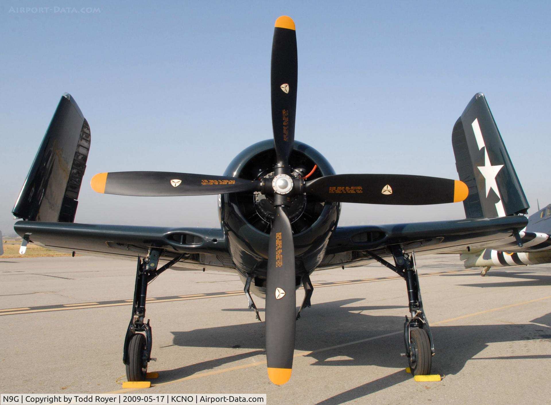 N9G, Grumman F8F-1 Bearcat C/N D.18, Chino Airshow 2009