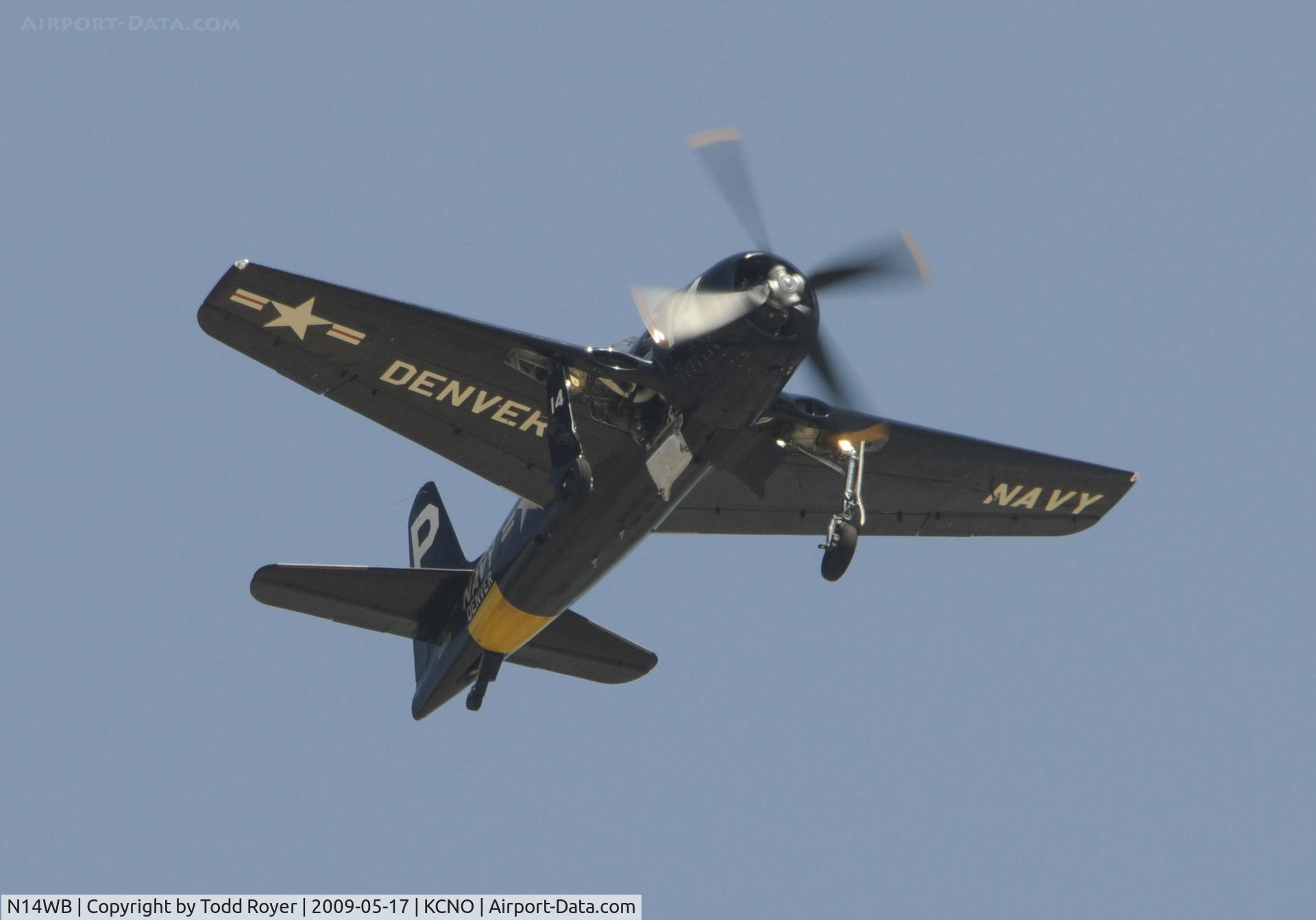 N14WB, Grumman F8F-2 (G58) Bearcat C/N D.1148, Chino Airshow 2009