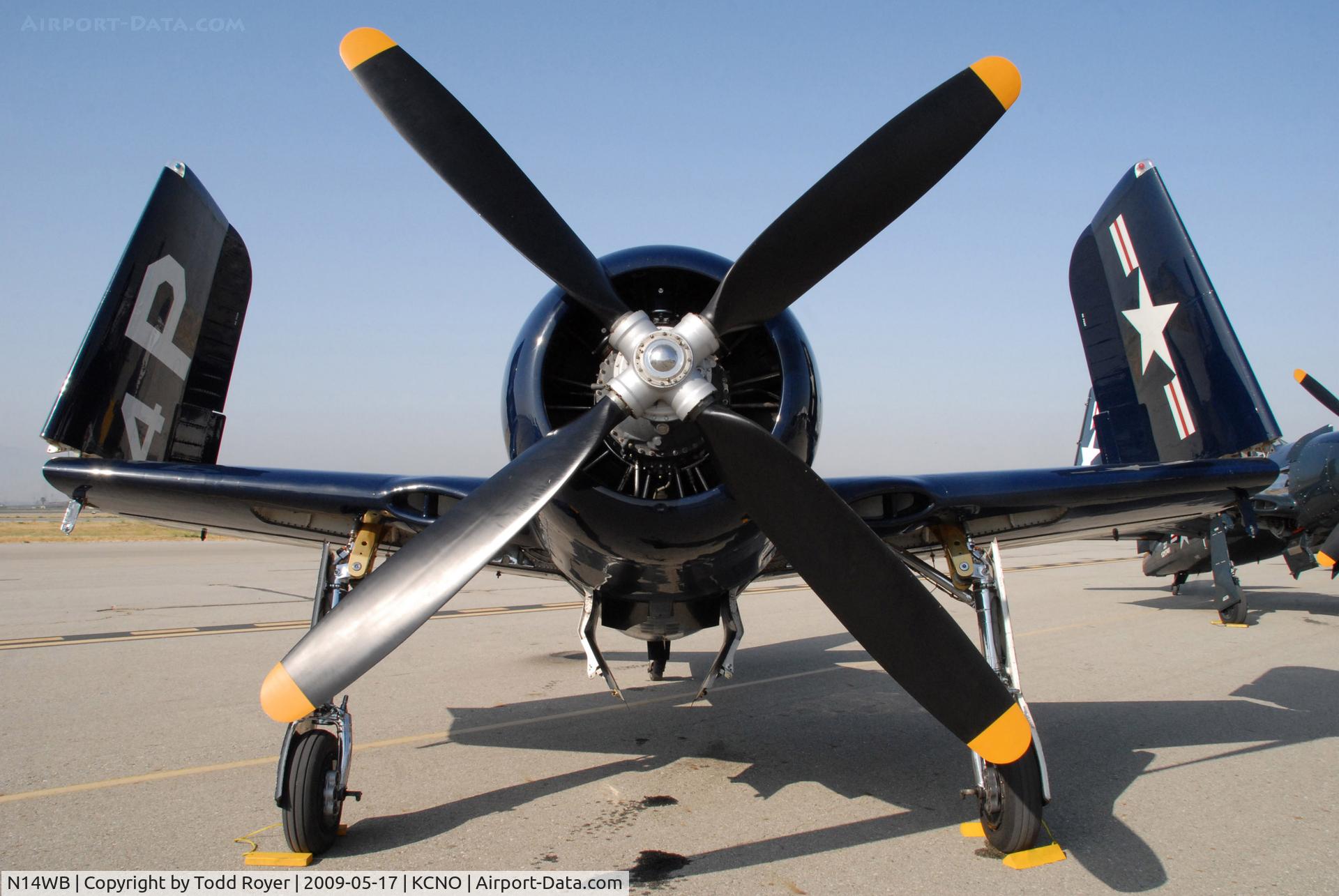 N14WB, Grumman F8F-2 (G58) Bearcat C/N D.1148, Chino Airshow 2009