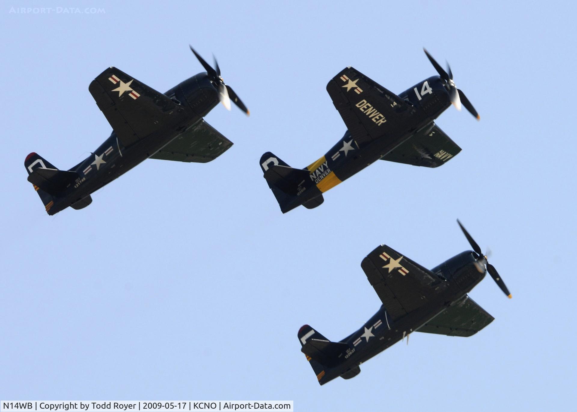 N14WB, Grumman F8F-2 (G58) Bearcat C/N D.1148, Chino Airshow 2009