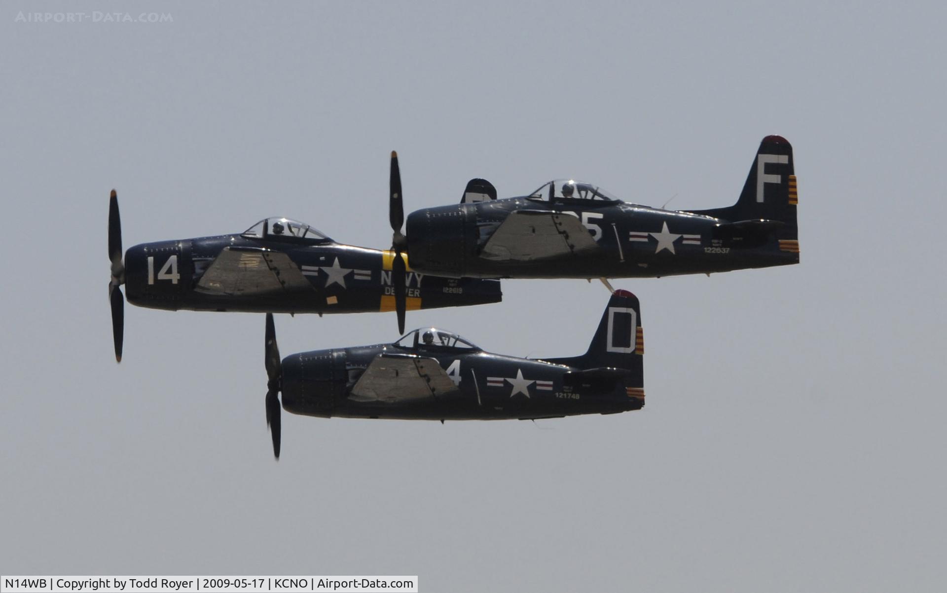 N14WB, Grumman F8F-2 (G58) Bearcat C/N D.1148, Chino Airshow 2009