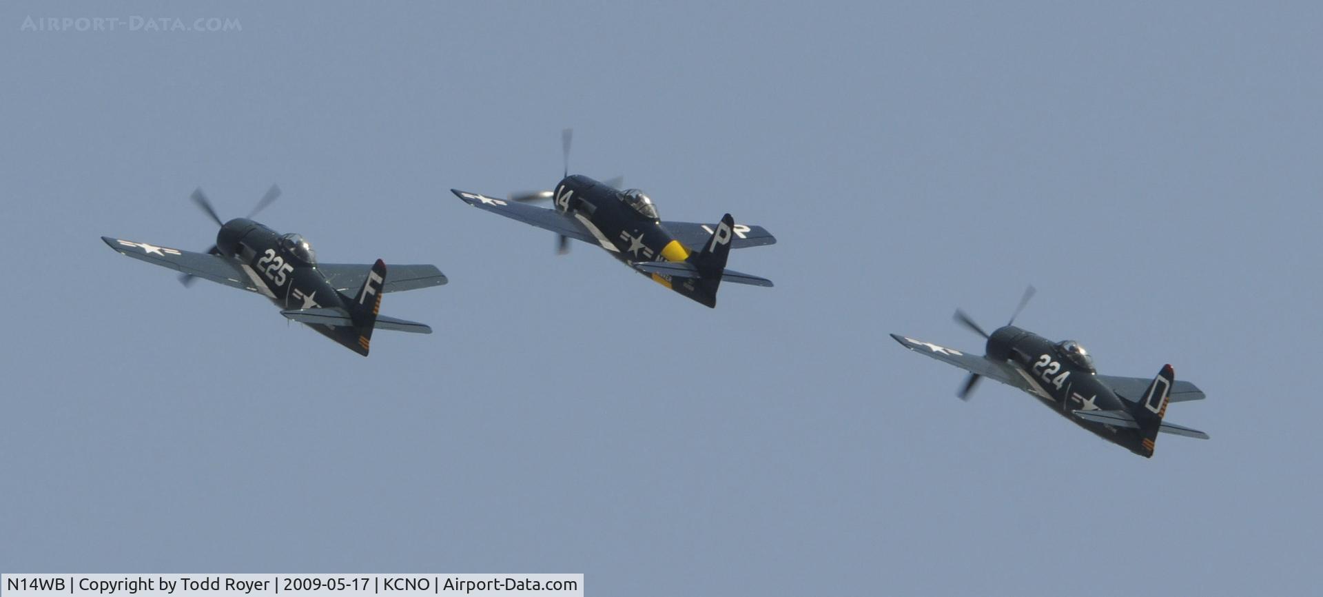 N14WB, Grumman F8F-2 (G58) Bearcat C/N D.1148, Chino Airshow 2009