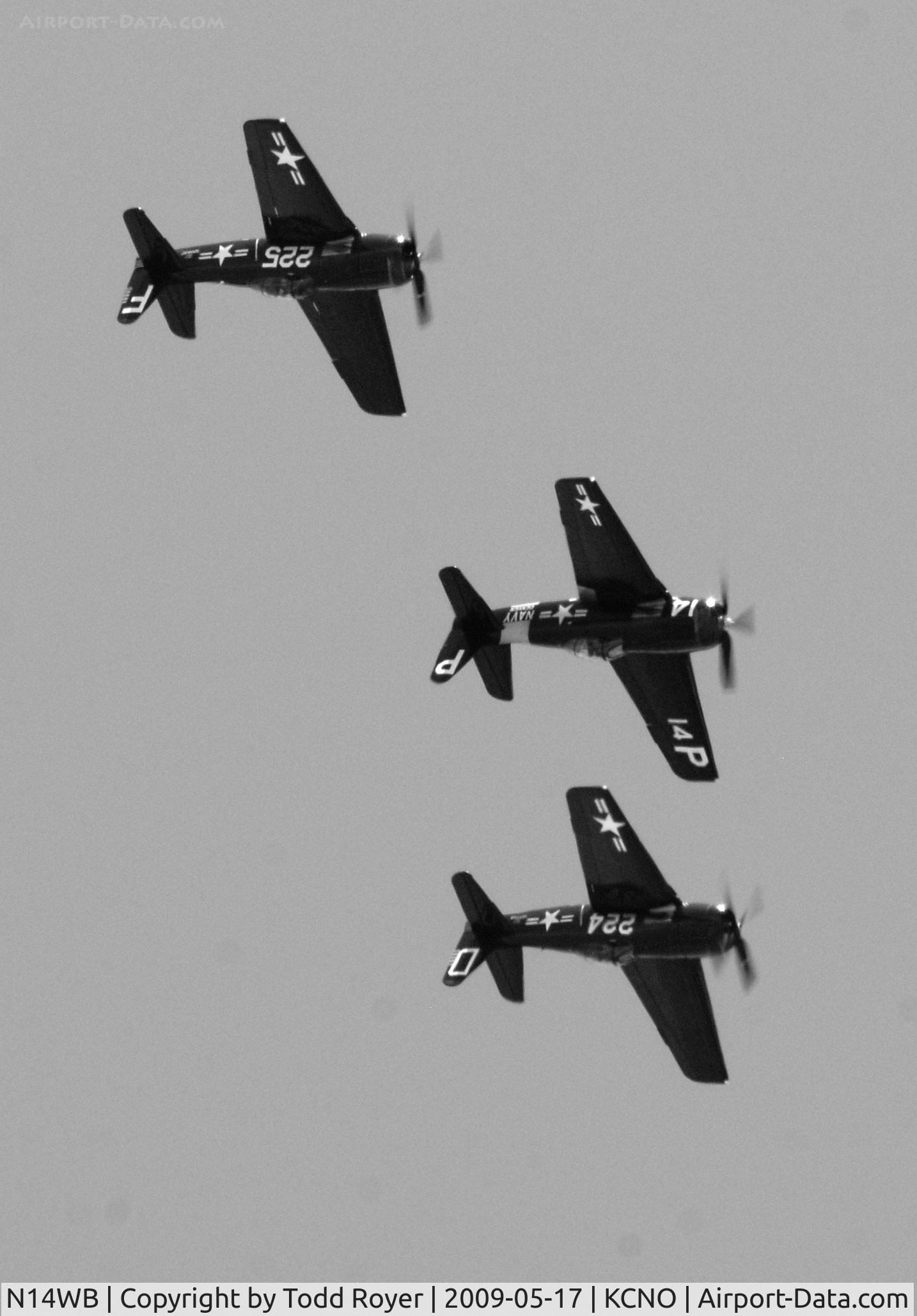 N14WB, Grumman F8F-2 (G58) Bearcat C/N D.1148, Chino Airshow 2009