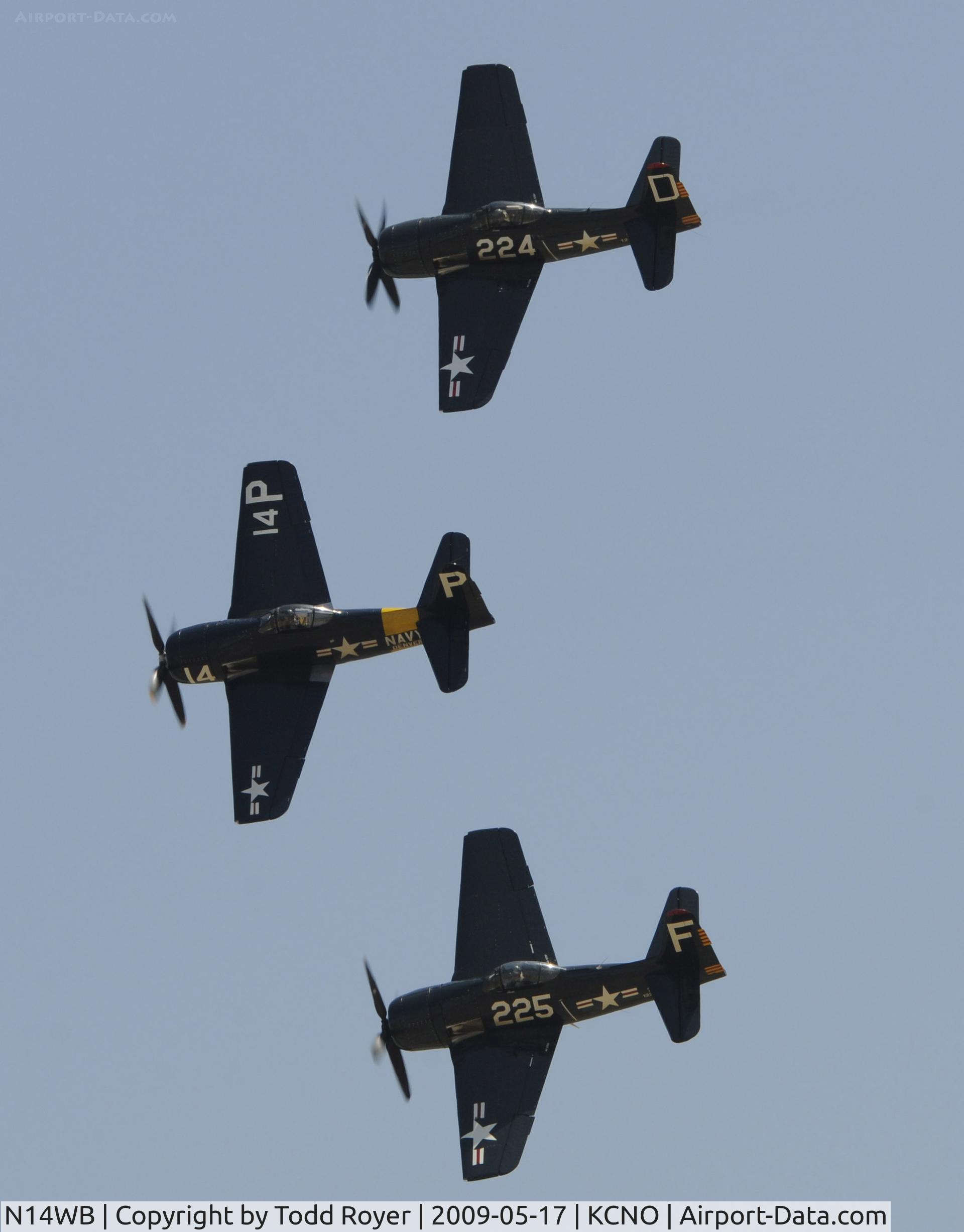 N14WB, Grumman F8F-2 (G58) Bearcat C/N D.1148, Chino Airshow 2009