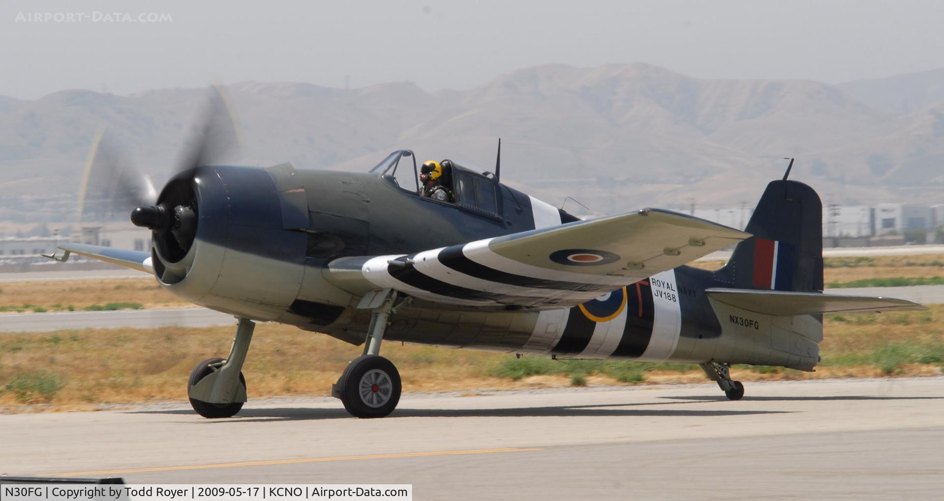 N30FG, 1944 Grumman F6F-3 Hellcat C/N A-3196, Chino Airshow 2009