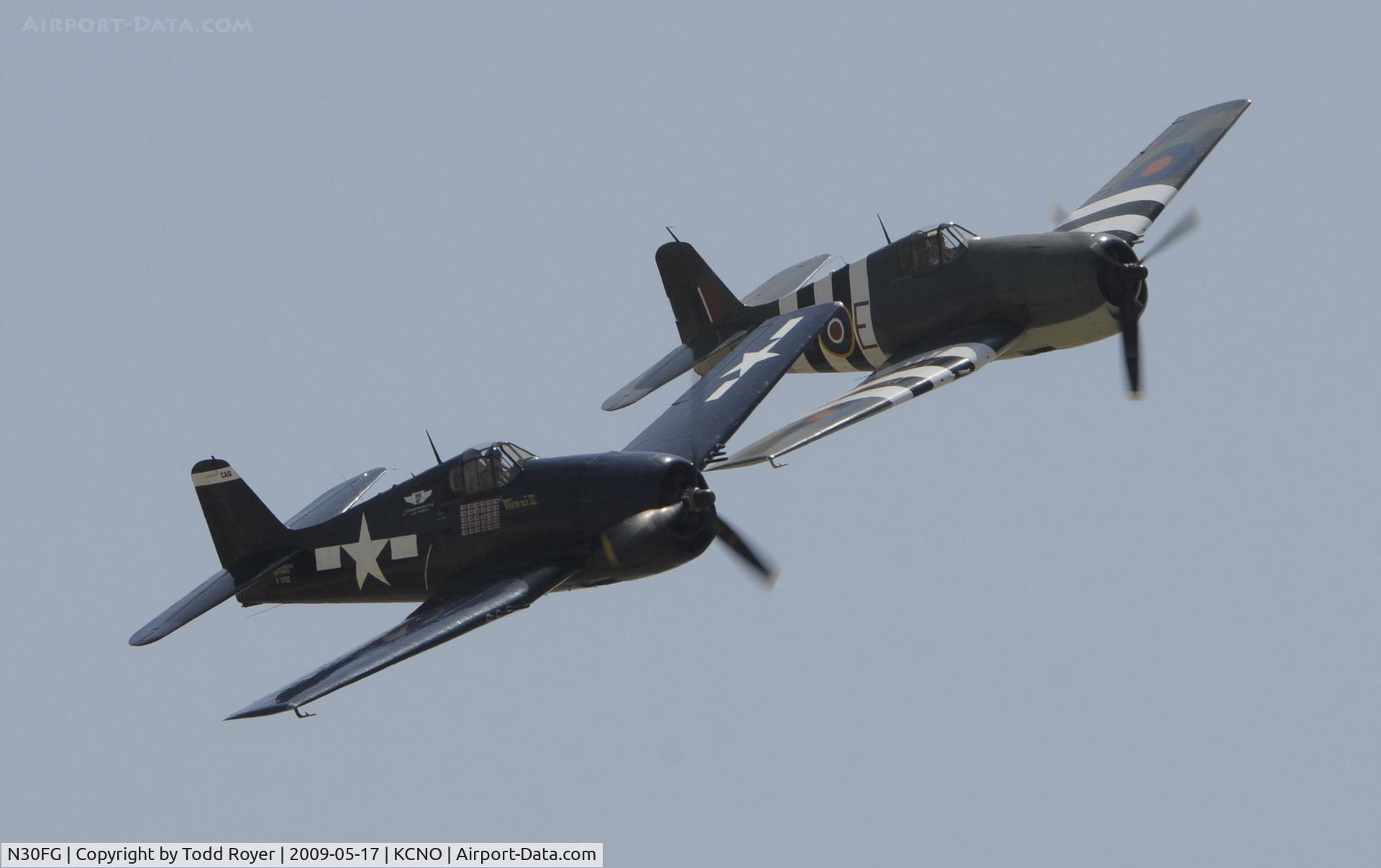 N30FG, 1944 Grumman F6F-3 Hellcat C/N A-3196, Chino Airshow 2009