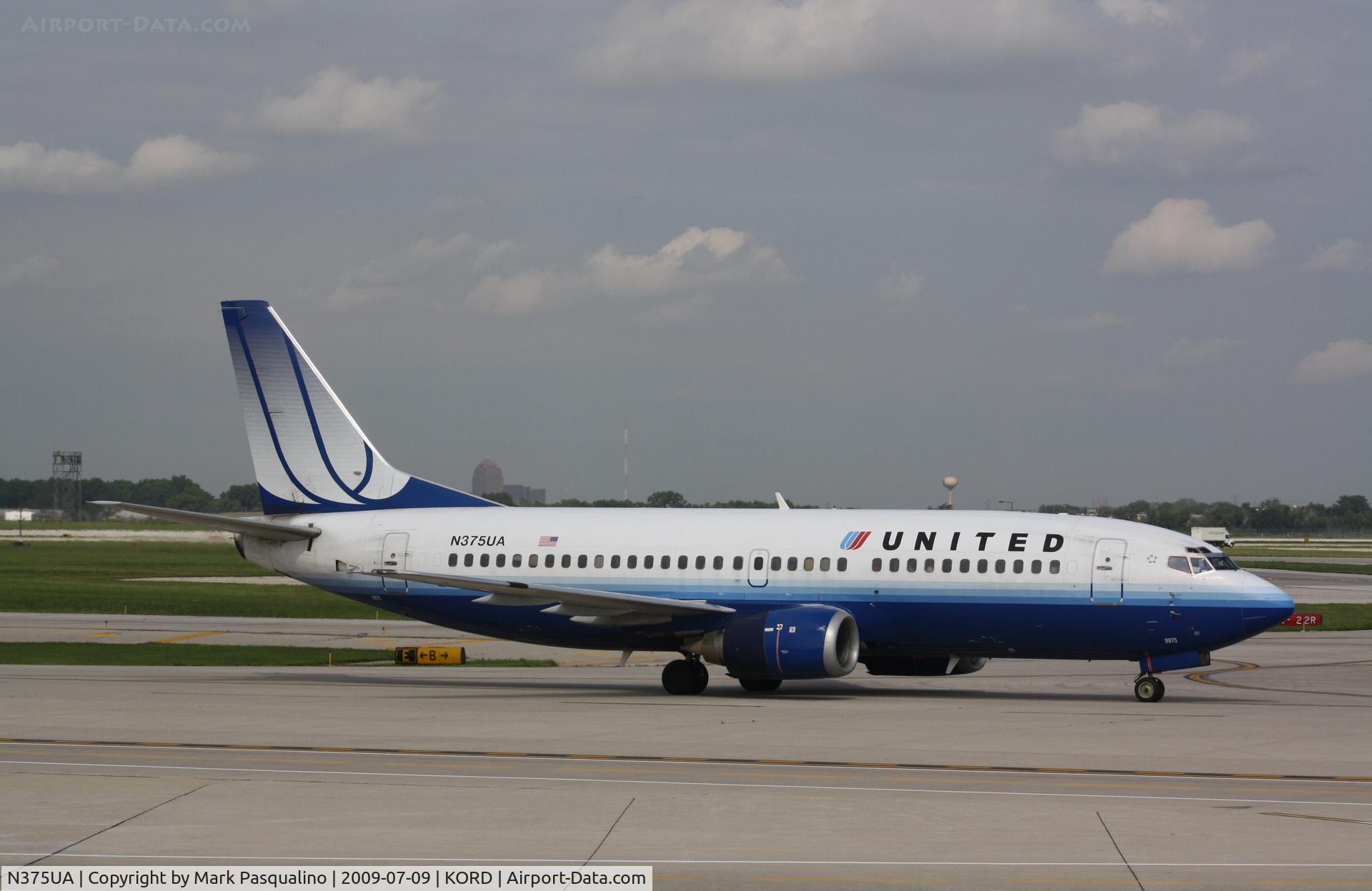 N375UA, 1989 Boeing 737-322 C/N 24640, Boeing 737-300
