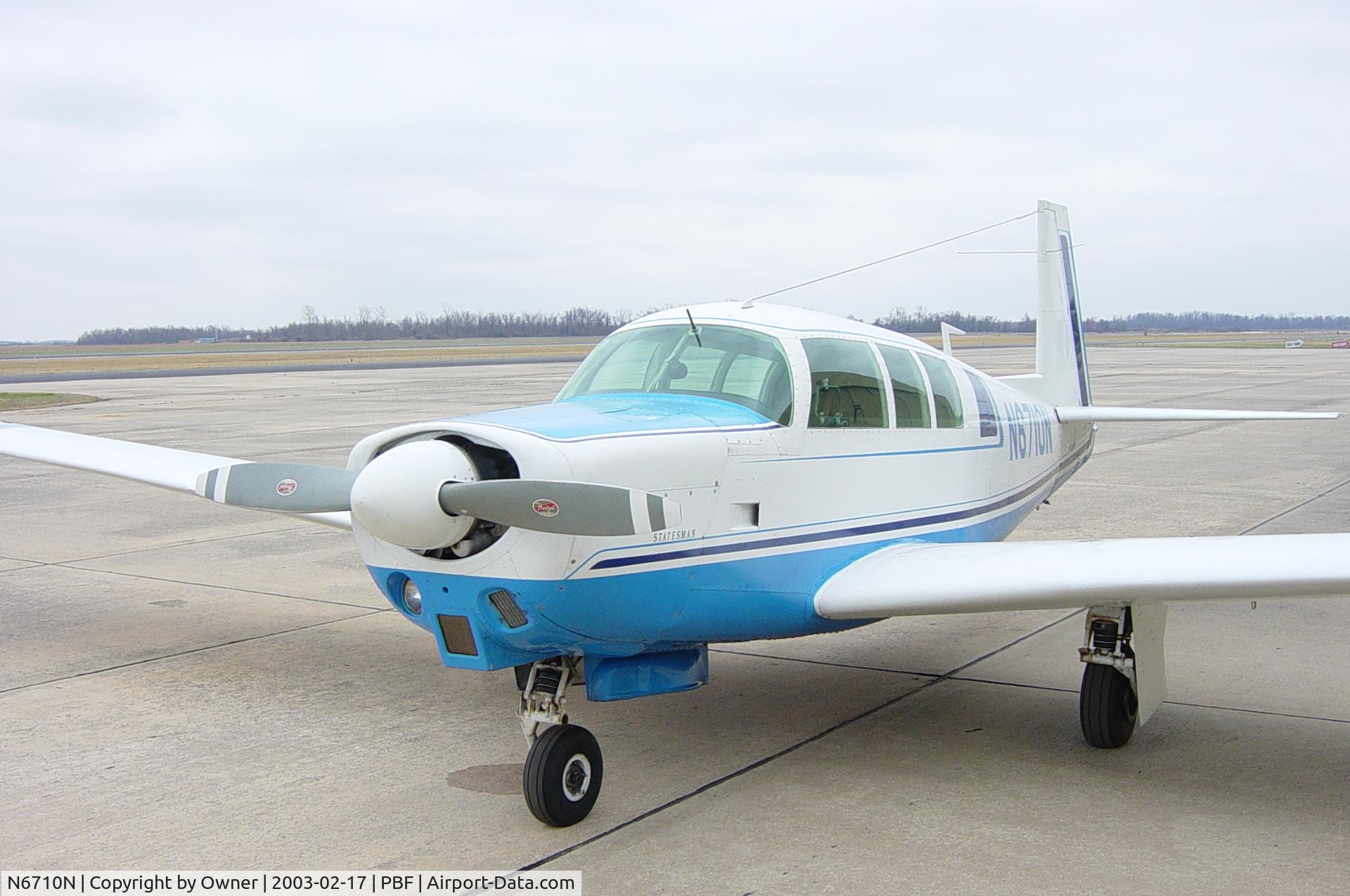 N6710N, 1968 Mooney M-20G Statesman C/N 680084, M-20G Statesman