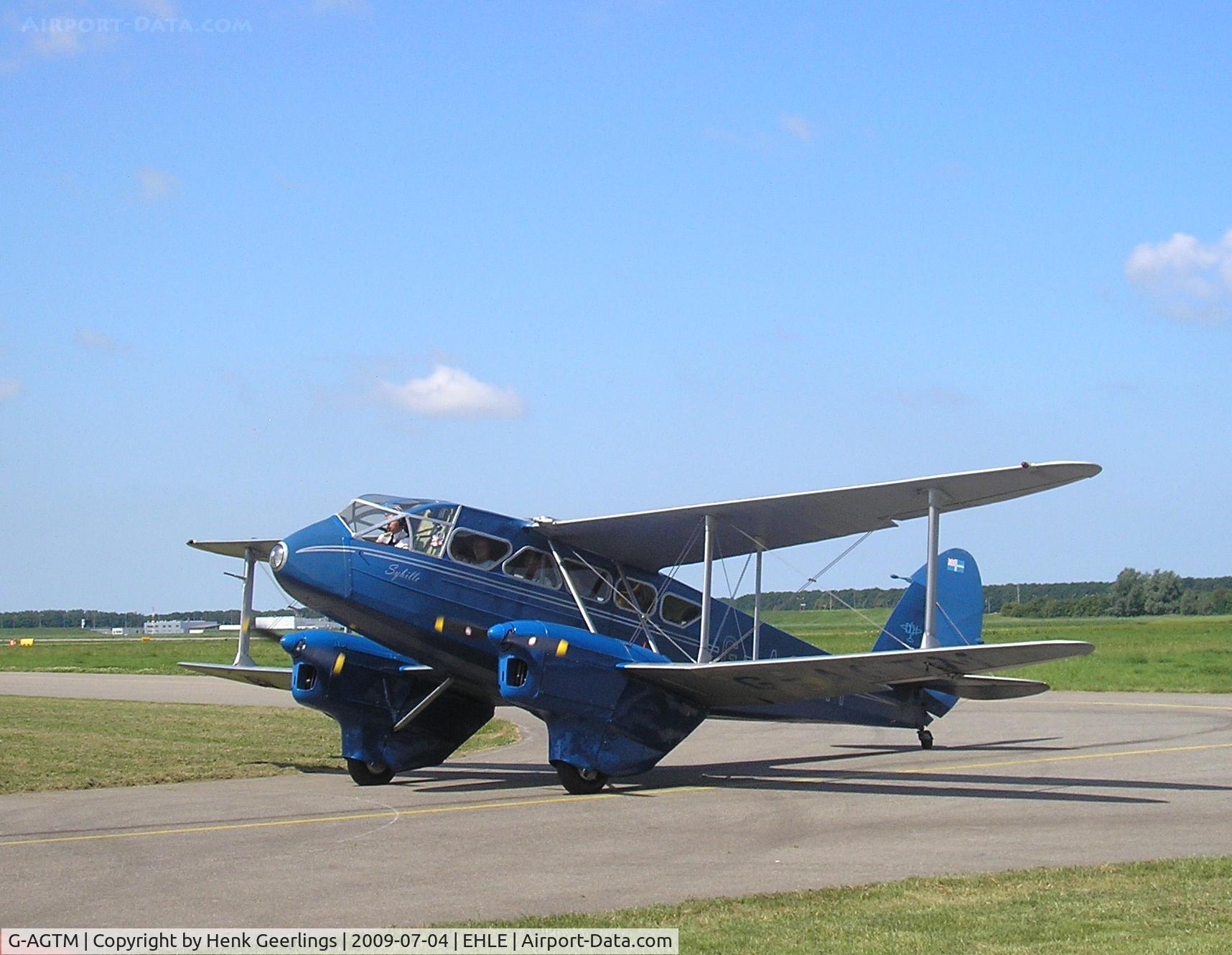 G-AGTM, 1944 De Havilland DH-89A Dominie/Dragon Rapide C/N 6746, Aviodrome Aviation Museum at Lelystad Airport , Melbourne Race Fly In