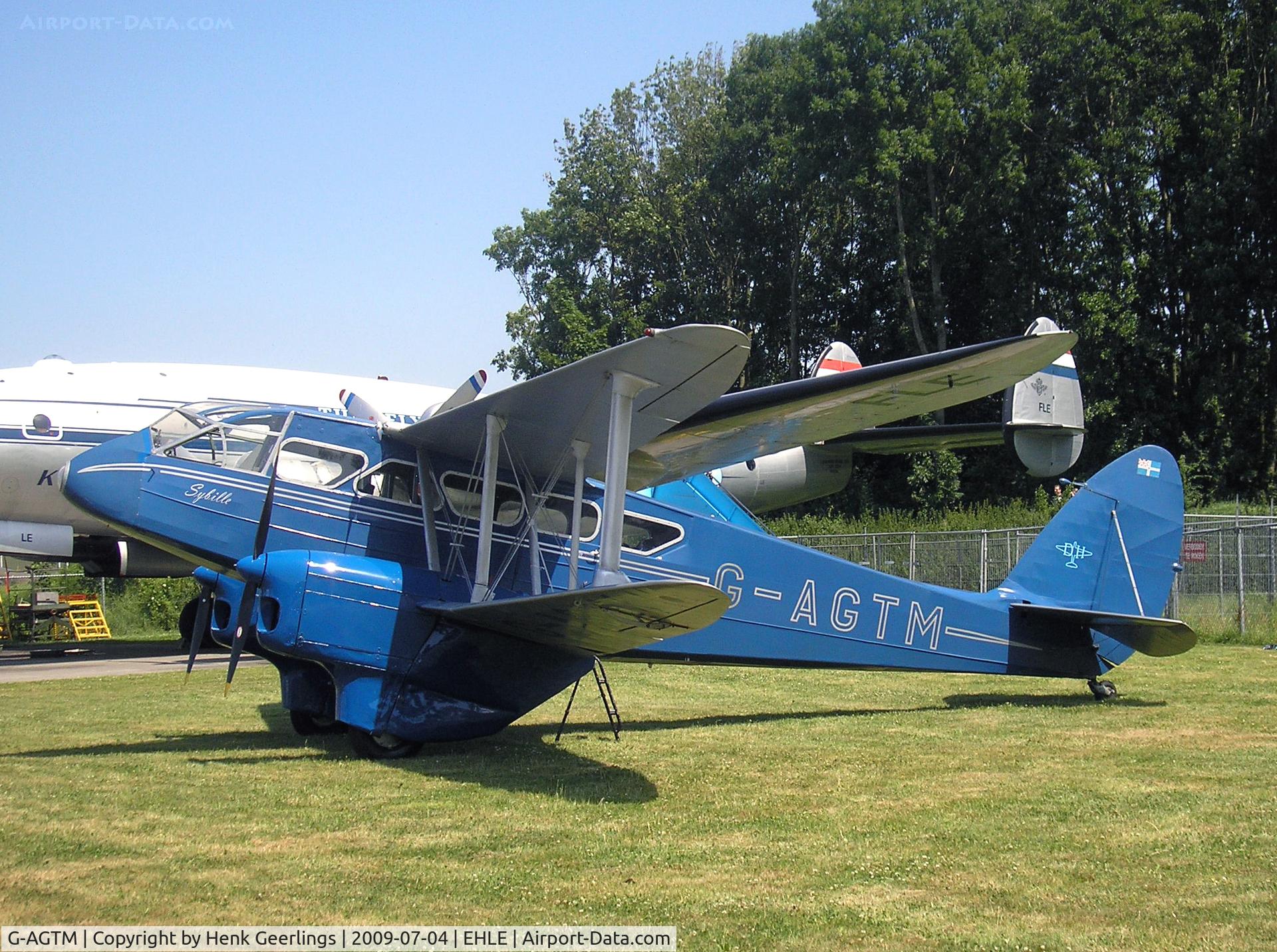 G-AGTM, 1944 De Havilland DH-89A Dominie/Dragon Rapide C/N 6746, Aviodrome Aviation Museum at Lelystad Airport , Melbourne Race Fly In