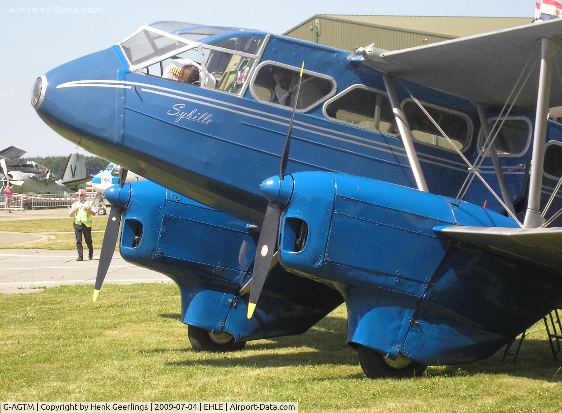G-AGTM, 1944 De Havilland DH-89A Dominie/Dragon Rapide C/N 6746, Aviodrome Aviation Museum at Lelystad Airport , Melbourne Race Fly In
