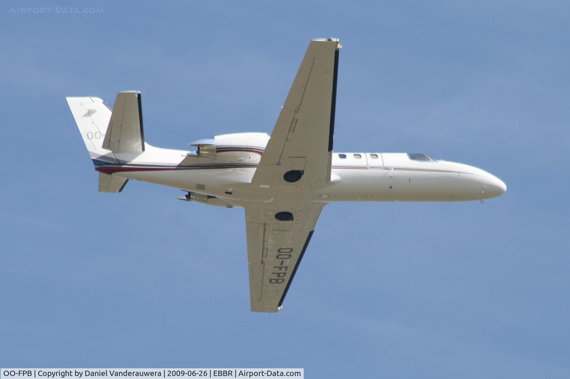OO-FPB, 2005 Cessna 550B Citation Bravo C/N 550-1117, taking off from rwy 07R