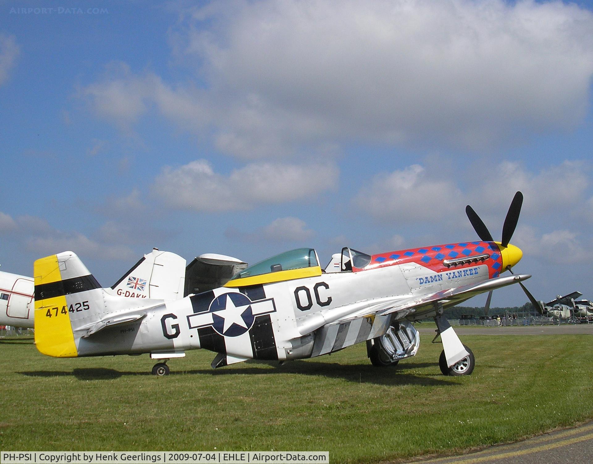 PH-PSI, 1945 North American P-51D Mustang C/N 122-40965, Aviodrome Aviation Museum at Lelystad Airport , Melbourne Race Fly In