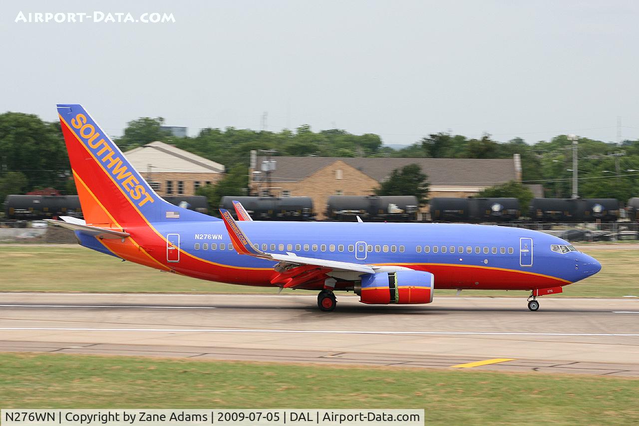 N276WN, 2007 Boeing 737-7H4 C/N 32530, Southwest Airlines at Dallas Love Field