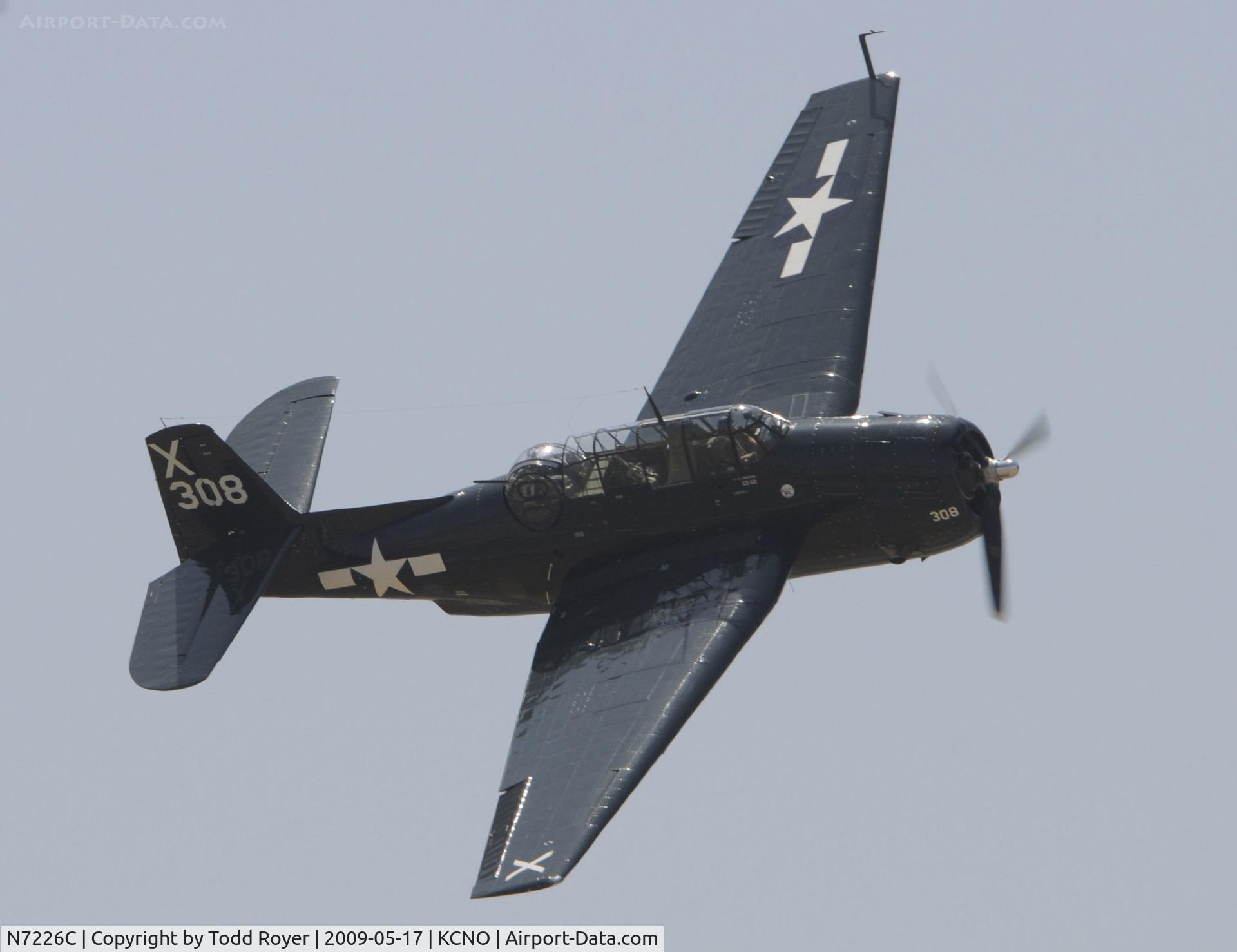 N7226C, Grumman TBM-3E Avenger C/N 85938, Chino Airshow 2009