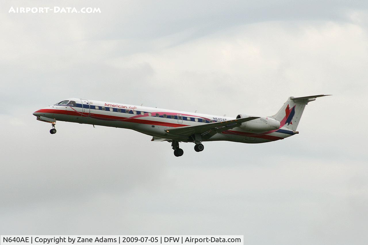 N640AE, 1999 Embraer ERJ-145LR (EMB-145LR) C/N 145183, American Eagle at DFW - Special Paint - Susan G. Komen Race for the Cure