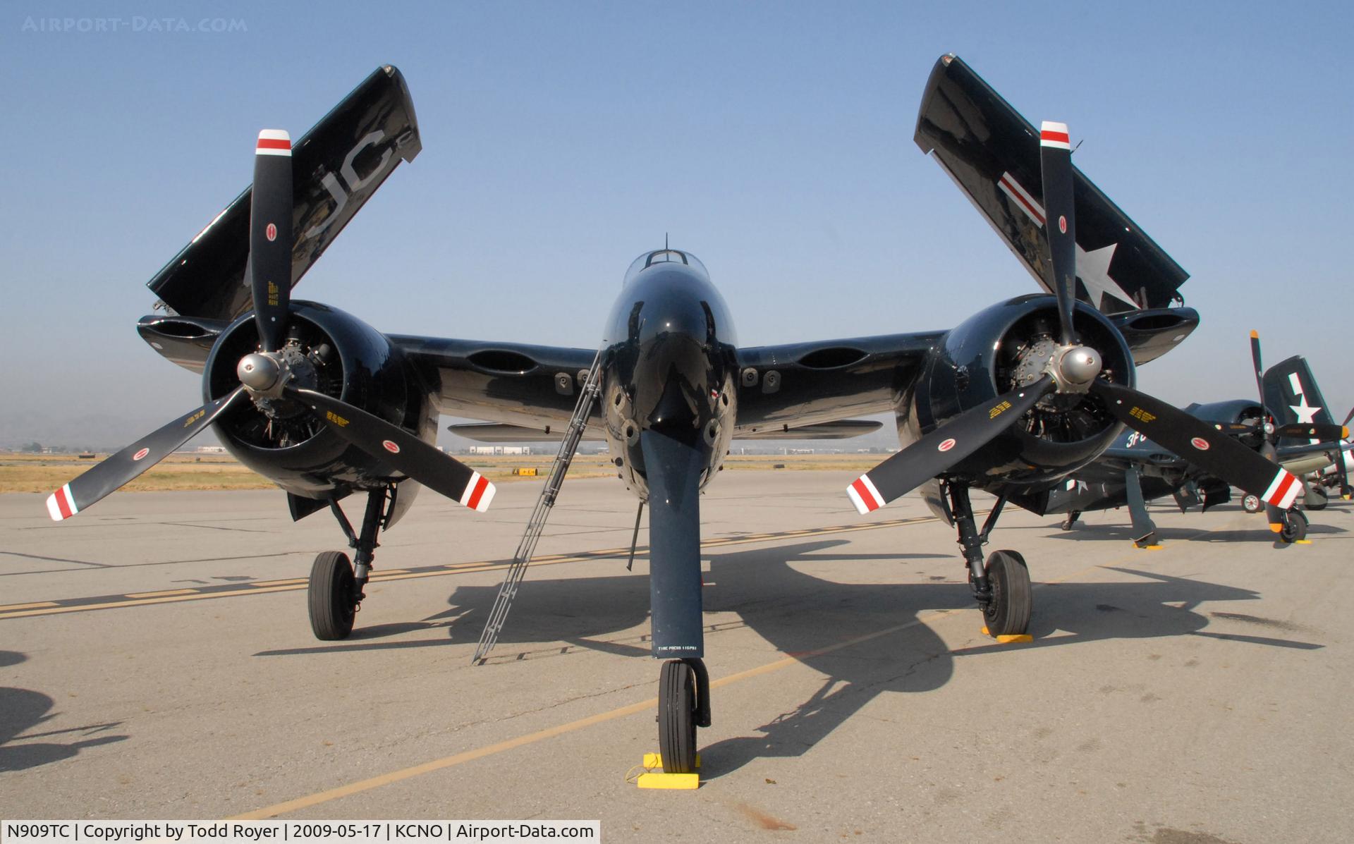 N909TC, 1945 Grumman F7F-3P Tigercat C/N 80425, Chino Airshow 2009
