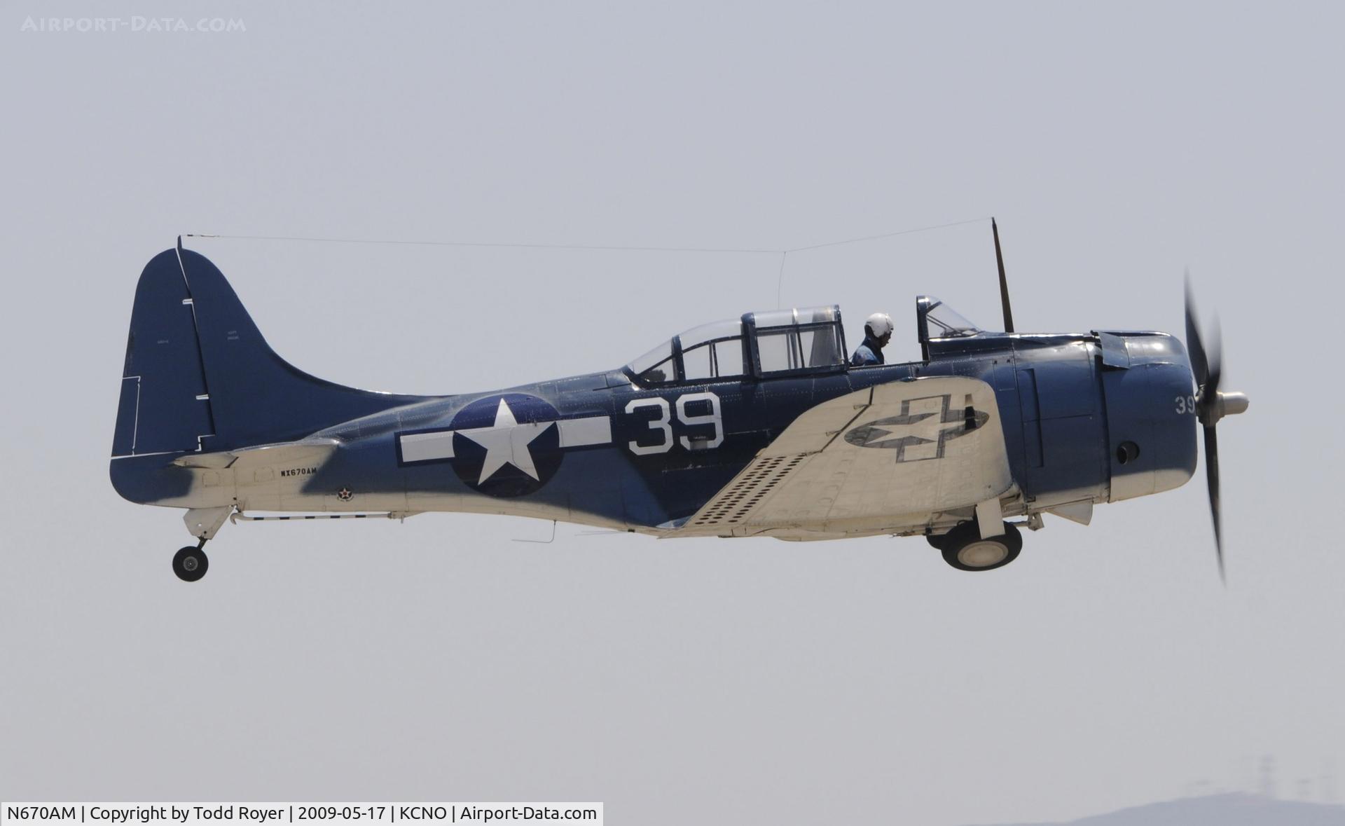 N670AM, 1993 Douglas SBD-5 Dauntless C/N 28536, Chino Airshow 2009