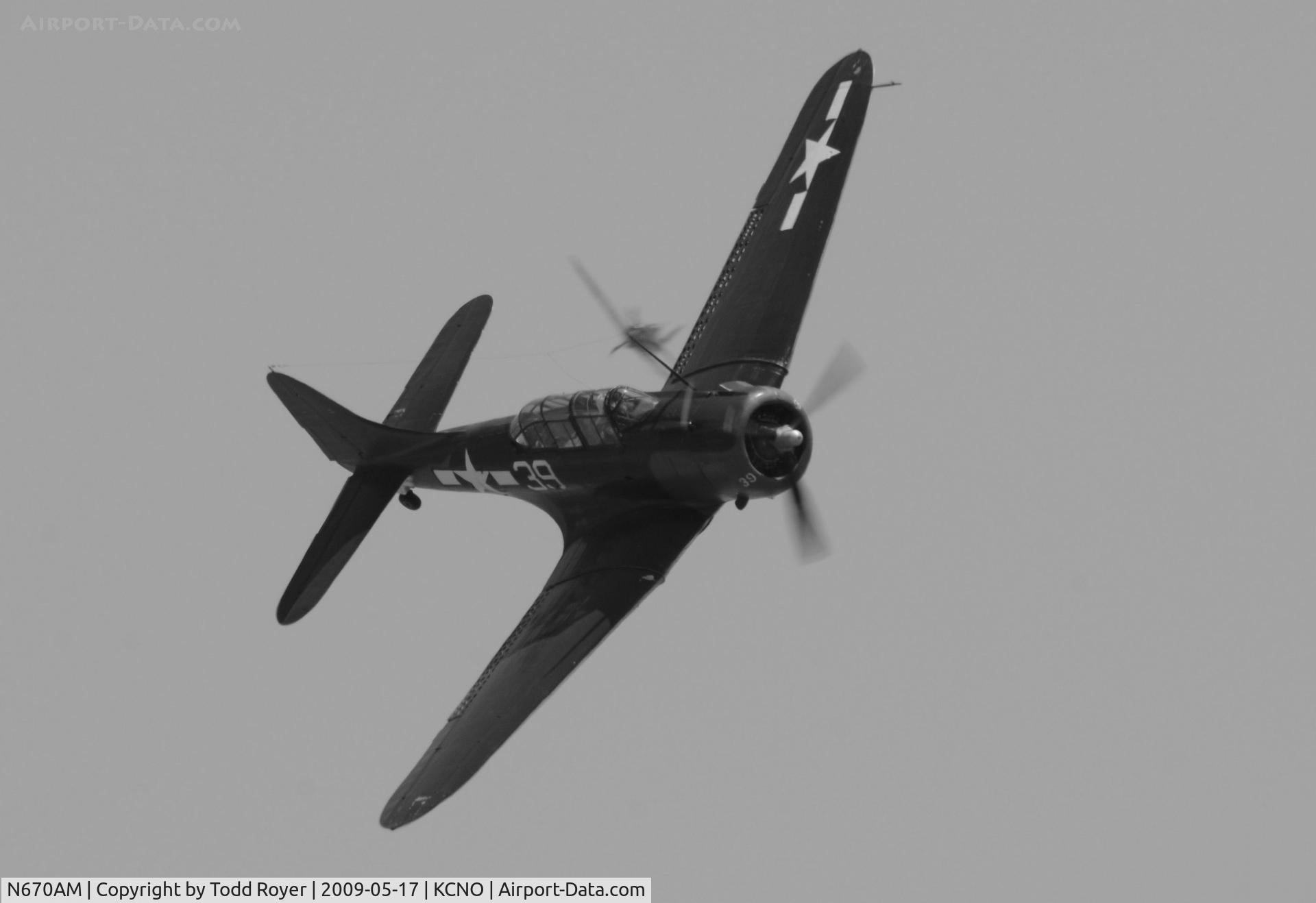 N670AM, 1993 Douglas SBD-5 Dauntless C/N 28536, Chino Airshow 2009