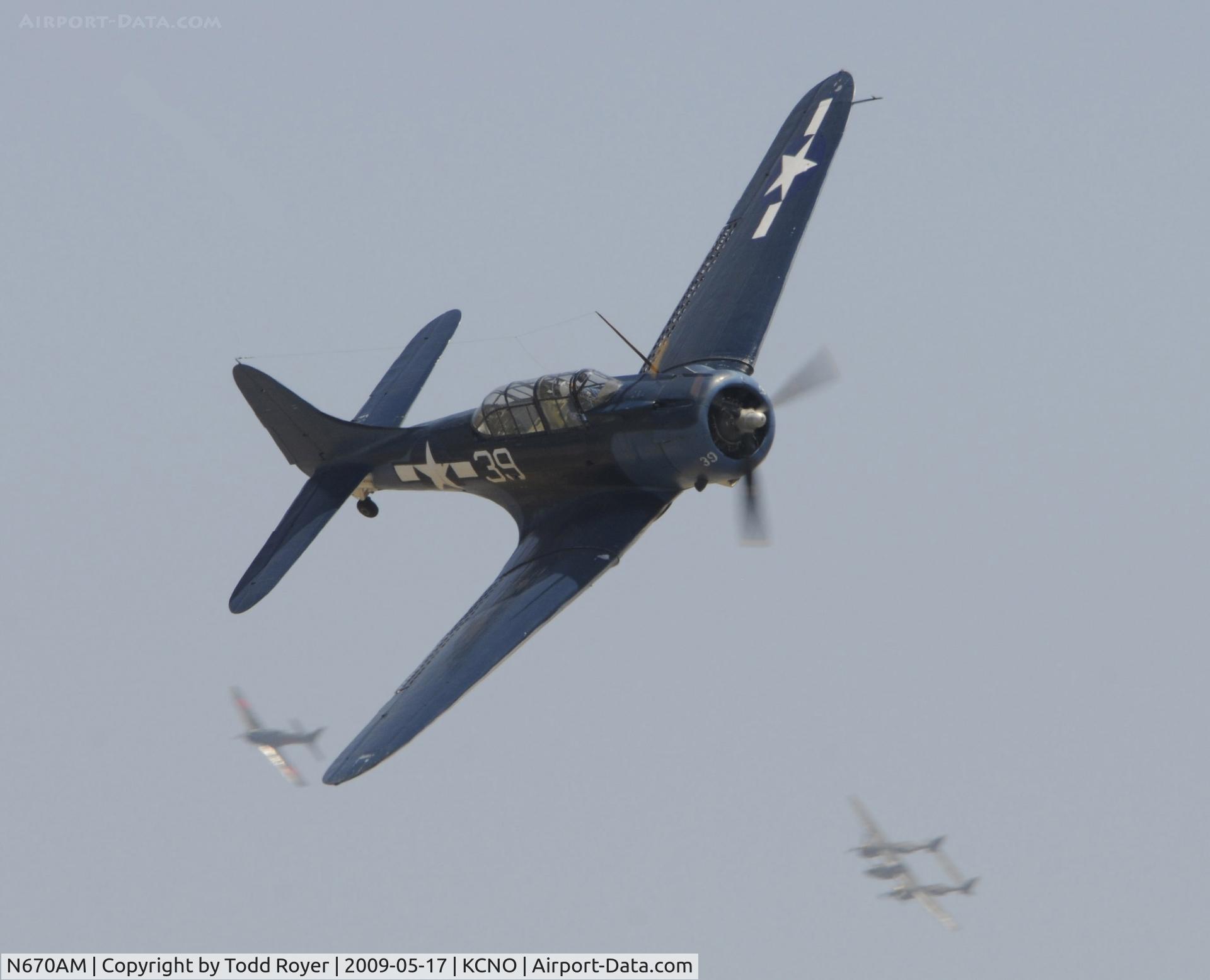 N670AM, 1993 Douglas SBD-5 Dauntless C/N 28536, Chino Airshow 2009