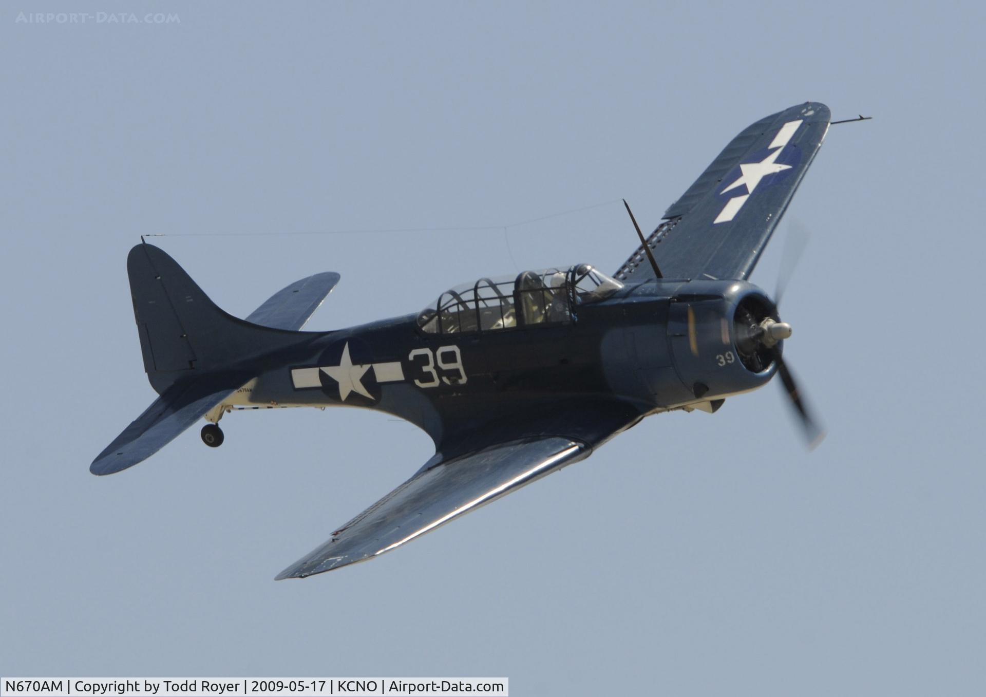 N670AM, 1993 Douglas SBD-5 Dauntless C/N 28536, Chino Airshow 2009