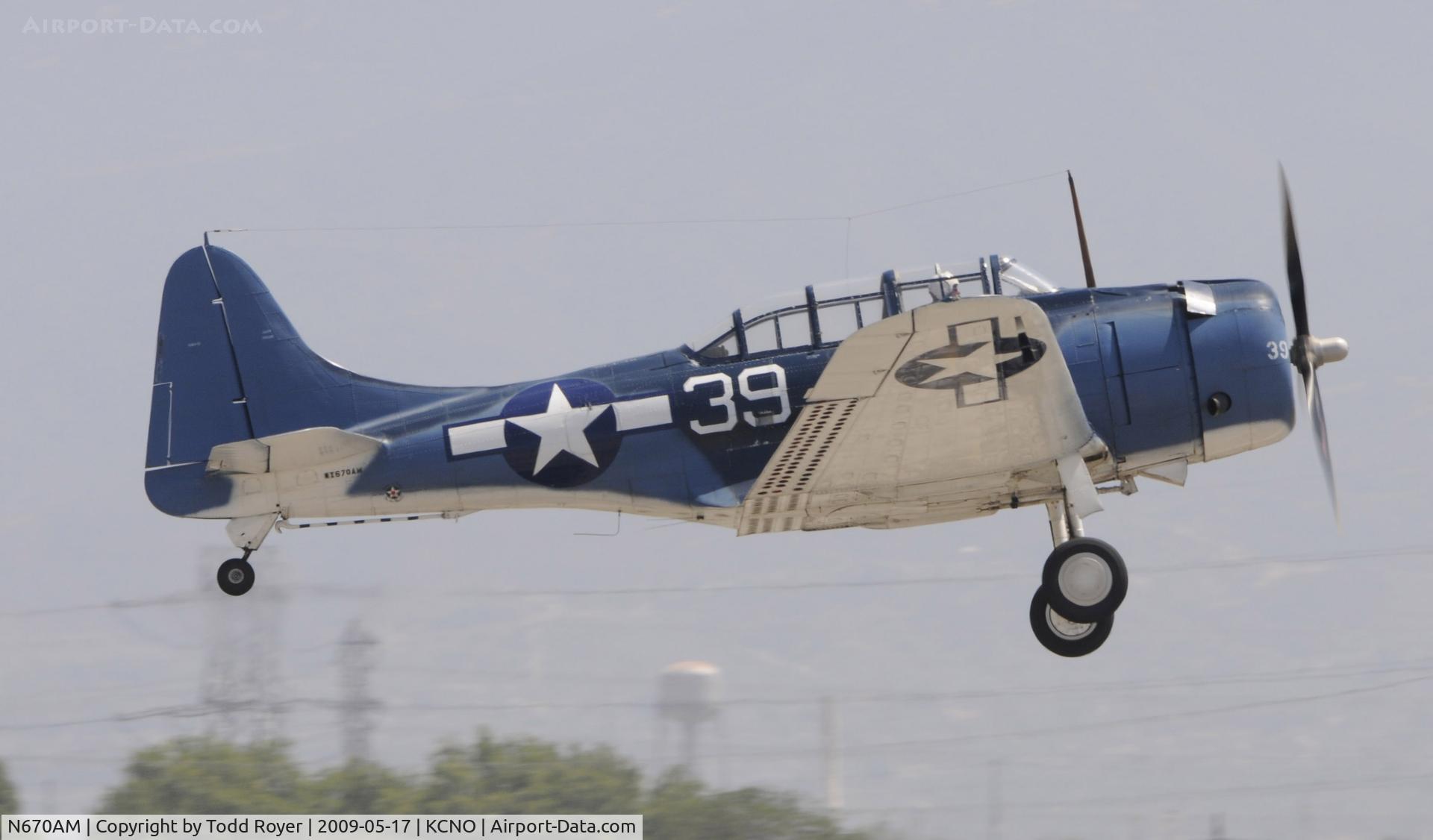 N670AM, 1993 Douglas SBD-5 Dauntless C/N 28536, Chino Airshow 2009