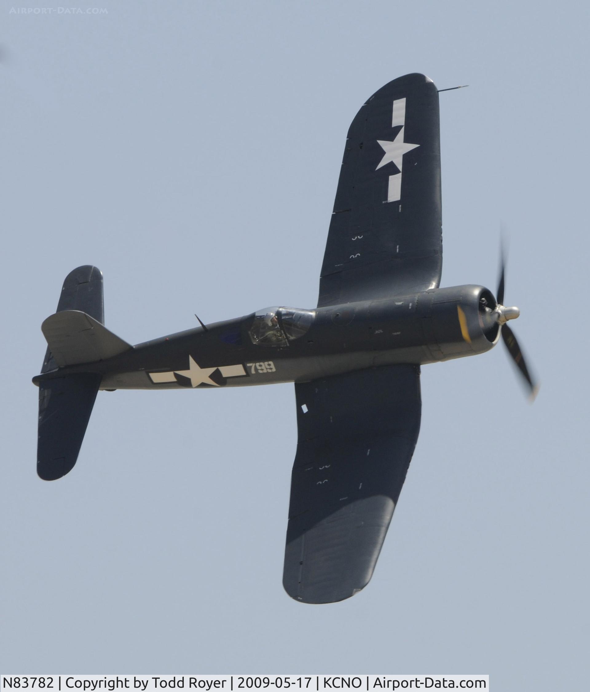 N83782, 1942 Vought F4U-1 Corsair C/N 3884 (Bu 17799), Chino Airshow 2009