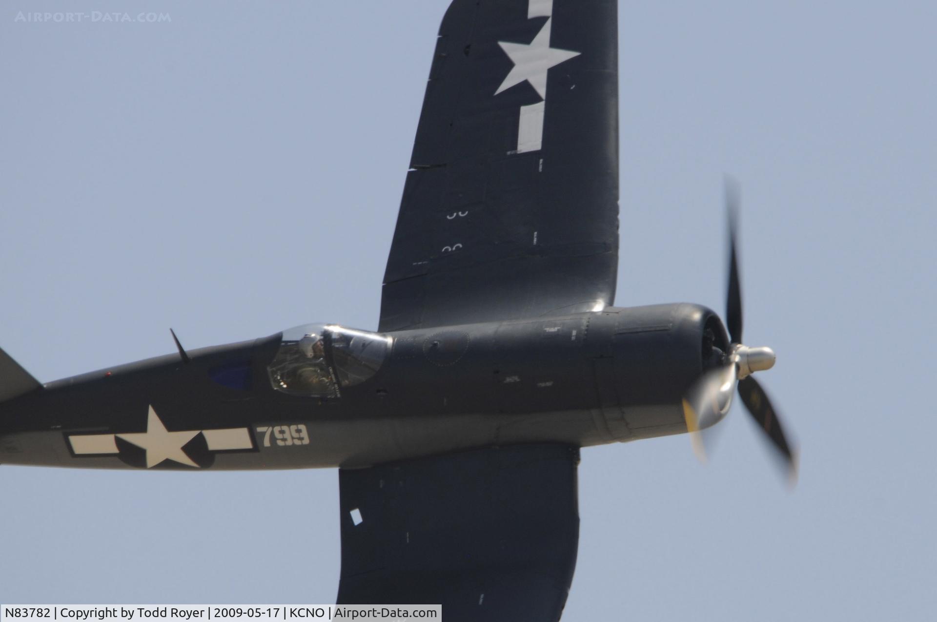 N83782, 1942 Vought F4U-1 Corsair C/N 3884 (Bu 17799), Chino Airshow 2009