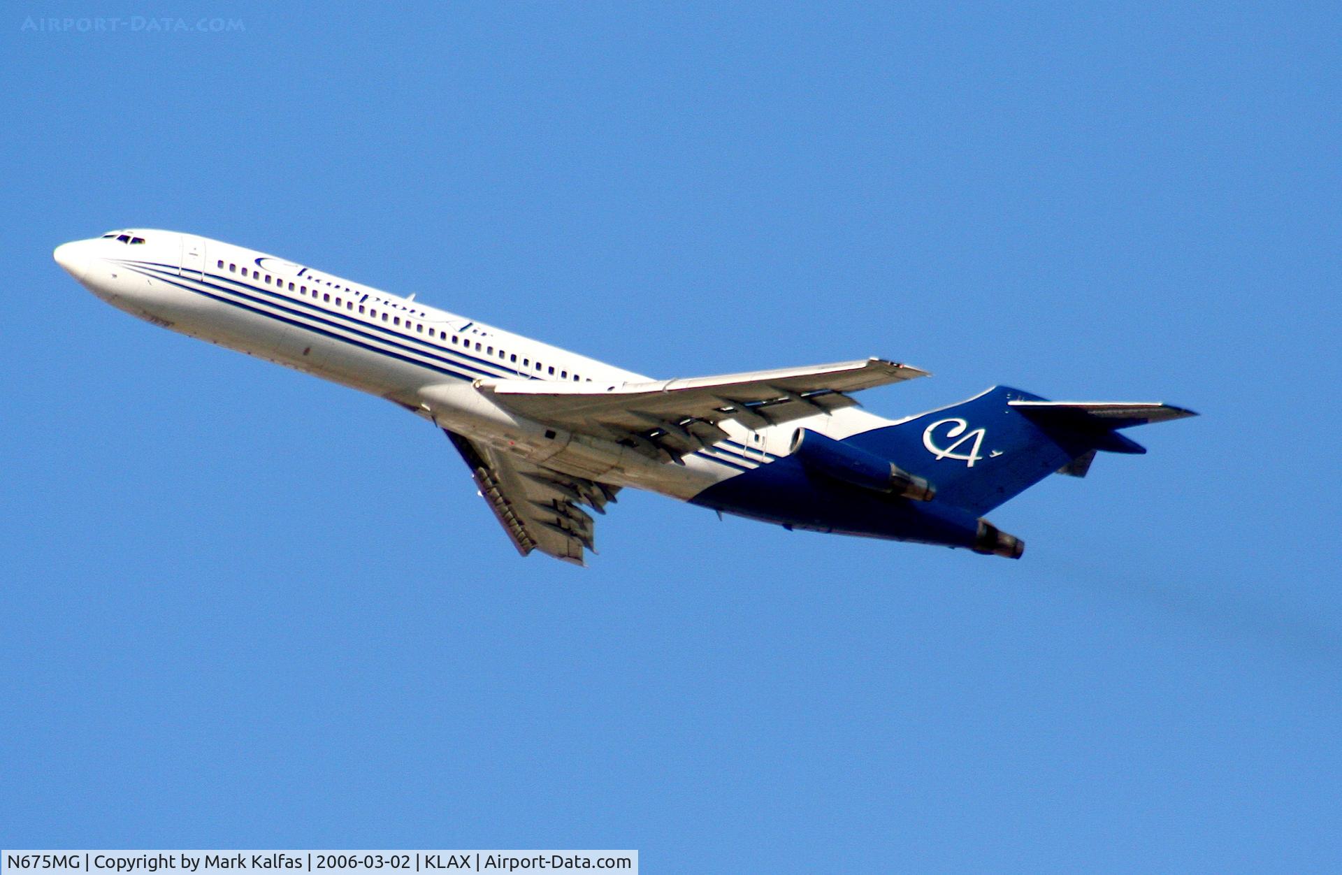 N675MG, 1981 Boeing 727-225 C/N 22553, Champion Air 727-225, N675MG, Depating 25L KLAX