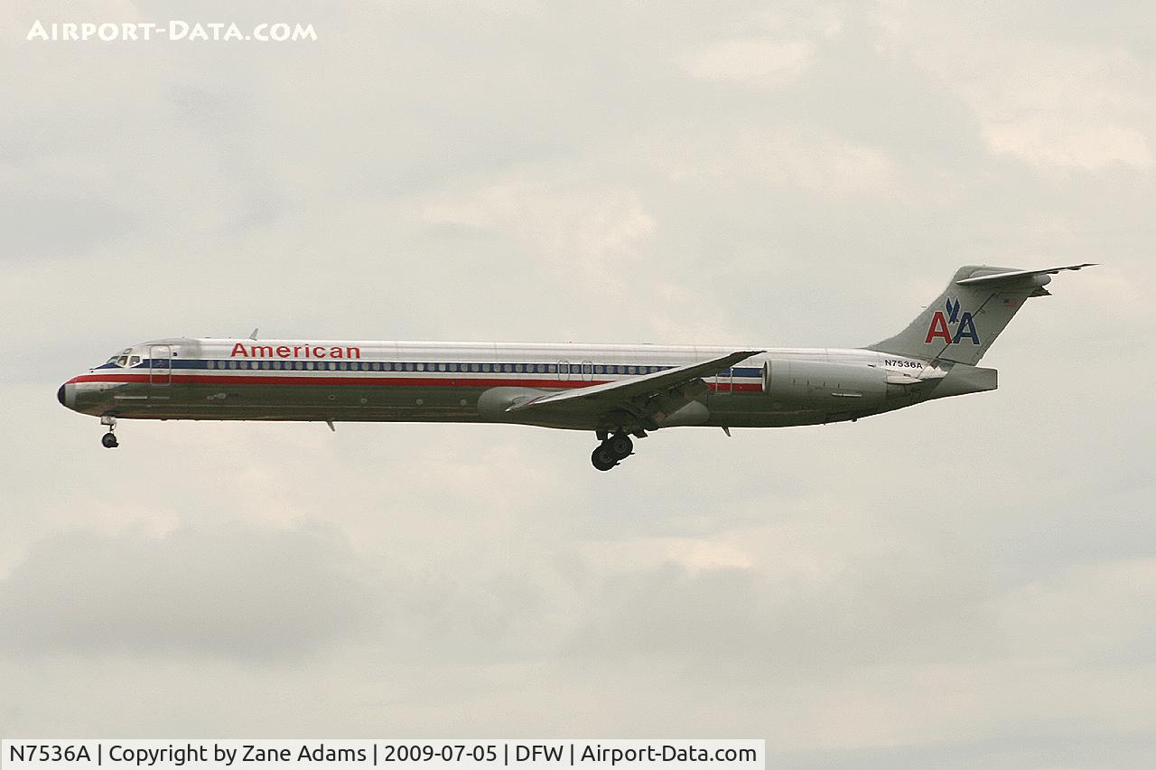 N7536A, 1990 McDonnell Douglas MD-82 (DC-9-82) C/N 49990, American Airlines at DFW