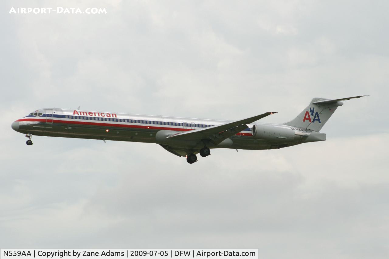 N559AA, 1991 McDonnell Douglas MD-82 (DC-9-82) C/N 53089, American Airlines at DFW
