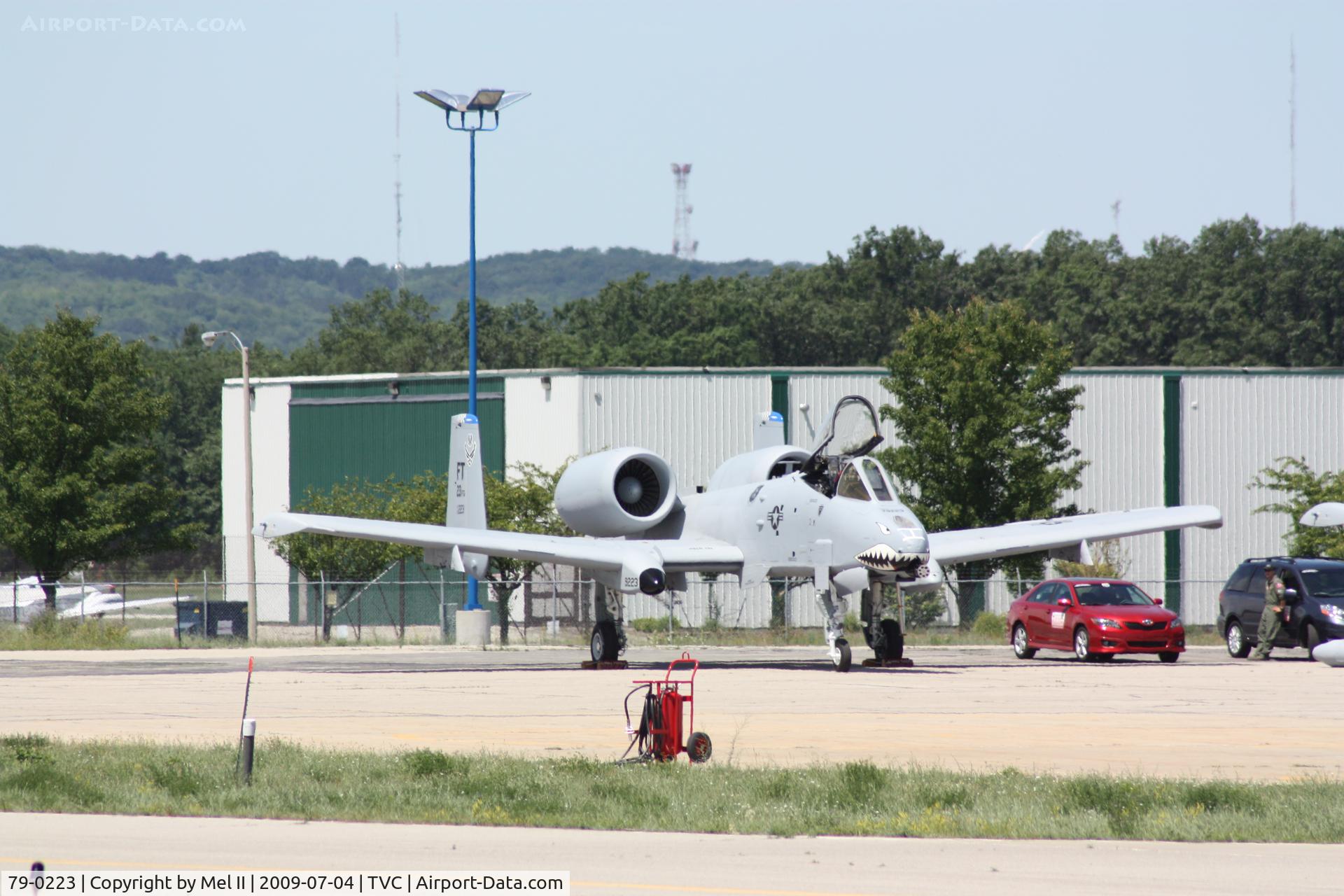 79-0223, 1979 Fairchild Republic A-10A Thunderbolt II C/N A10-0487, From the 23rd Fighter Group, Moody AFB, Parked at the USCG Hangar