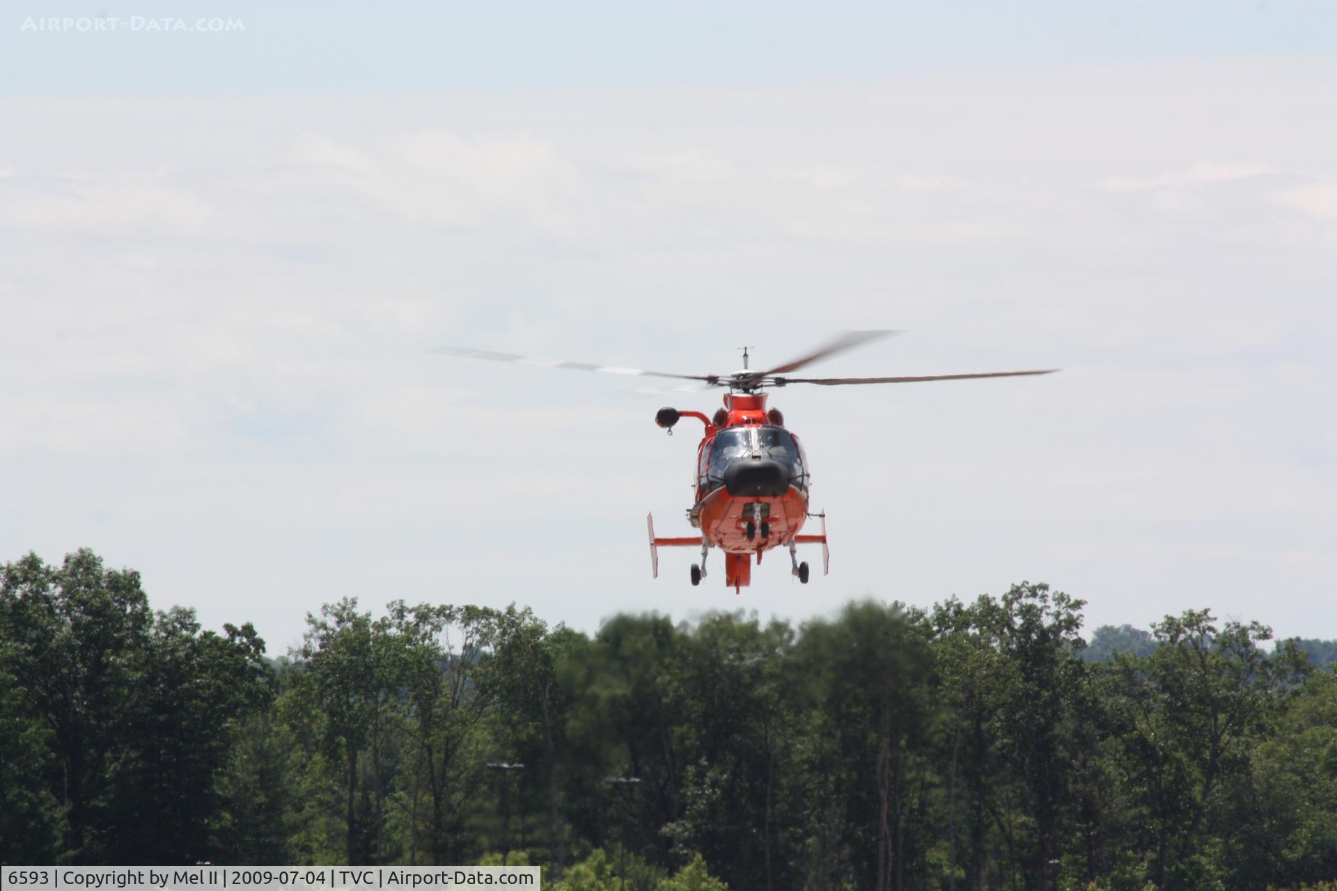 6593, Aerospatiale HH-65C Dolphin C/N 6295, Landing At The USCG Airstation