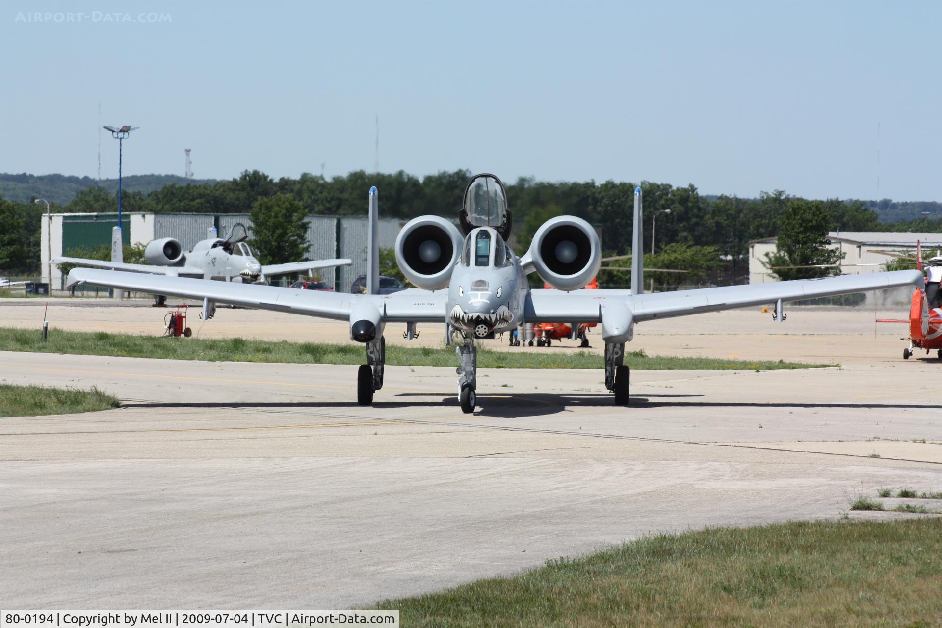 80-0194, 1980 Fairchild Republic A-10C Thunderbolt II C/N A10-0544, From The 23rd Wing, Moody AFB, Taxi For Departure RWY 10