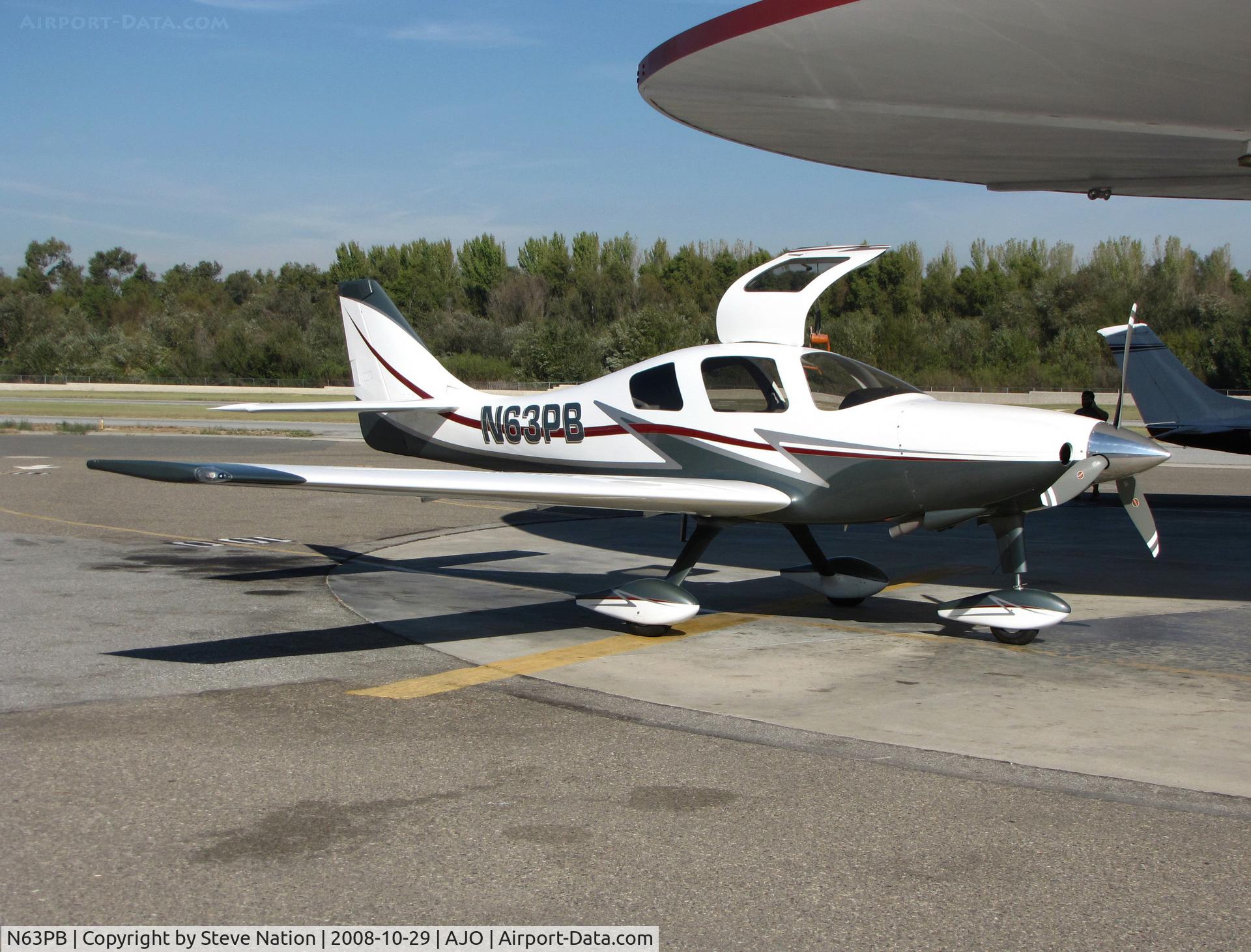 N63PB, 2007 Lancair ES C/N ES-178, 2007 Bricker Paul LANCAIR INTL ES gassing up under the 