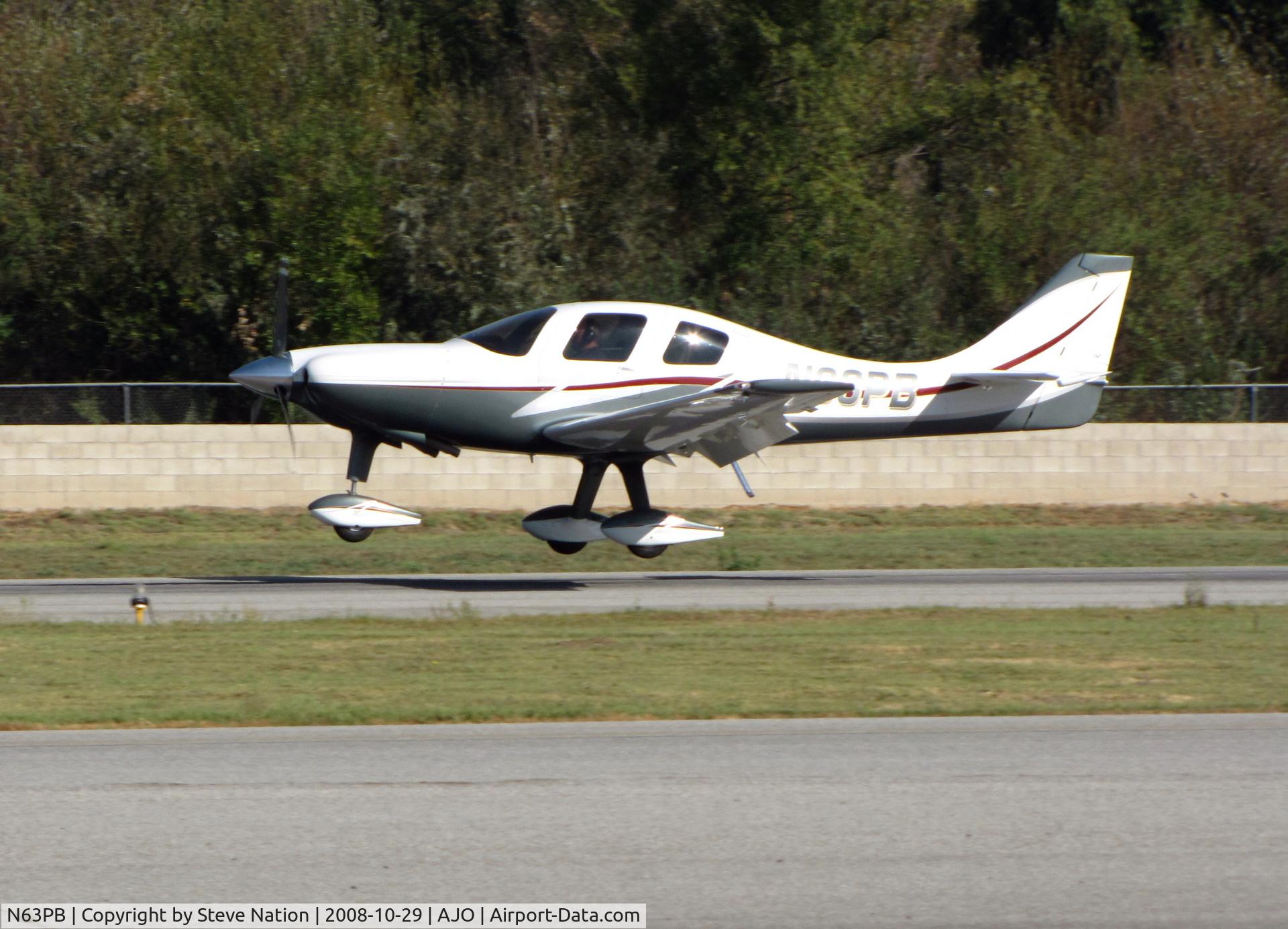 N63PB, 2007 Lancair ES C/N ES-178, 2007 Bricker Paul LANCAIR INTL ES nearing touchdown @ 