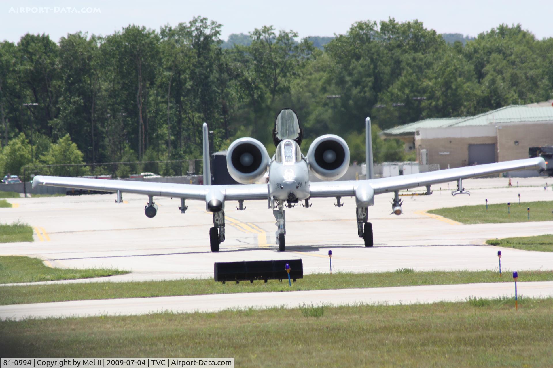 81-0994, 1981 Fairchild Republic A-10C Thunderbolt II C/N A10-0689, From The 110th Fighter Wing, Battle Creek ANGB, Taxi To USCG Hangar