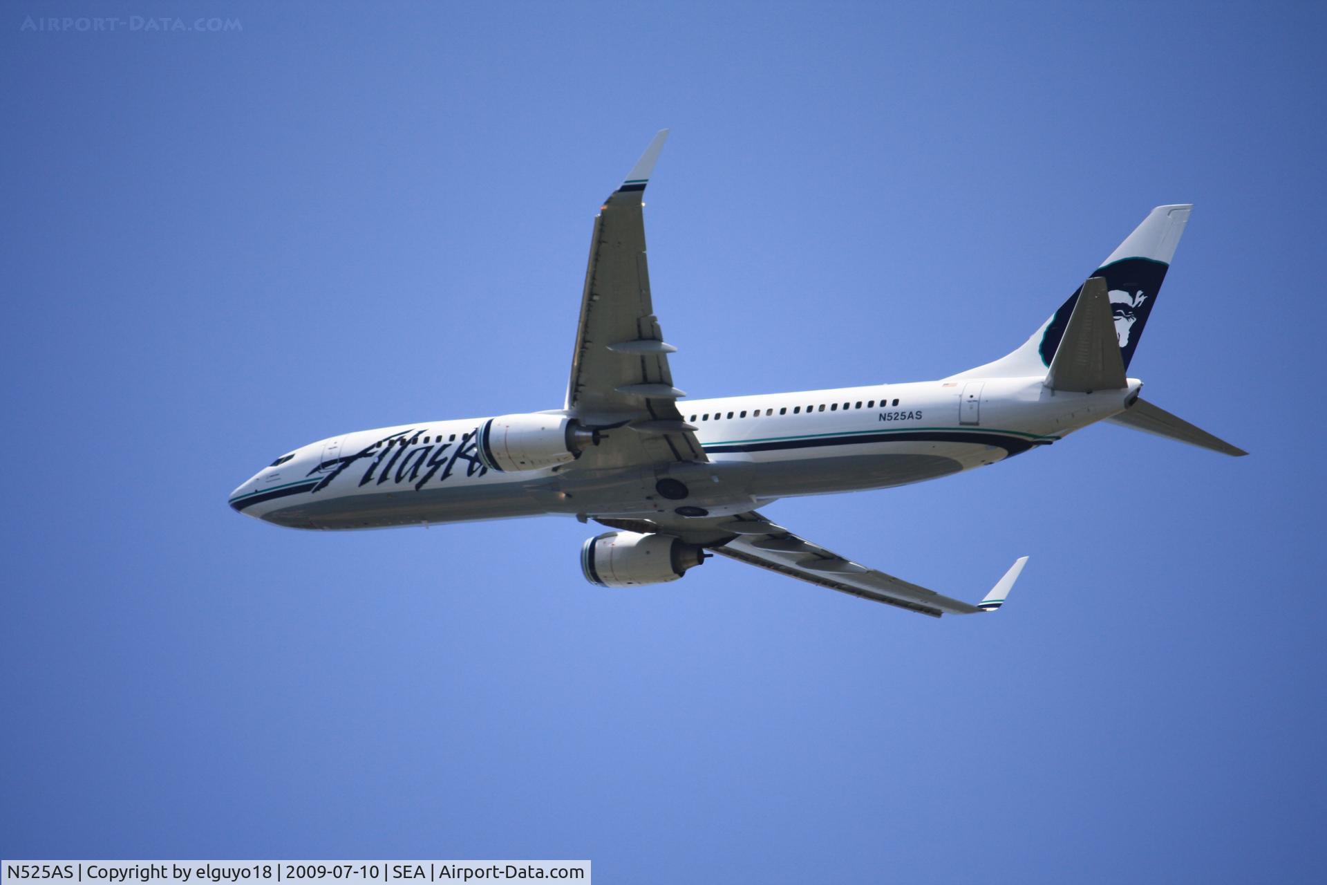 N525AS, 2009 Boeing 737-890 C/N 35692, SEATAC-ANCHORAGE