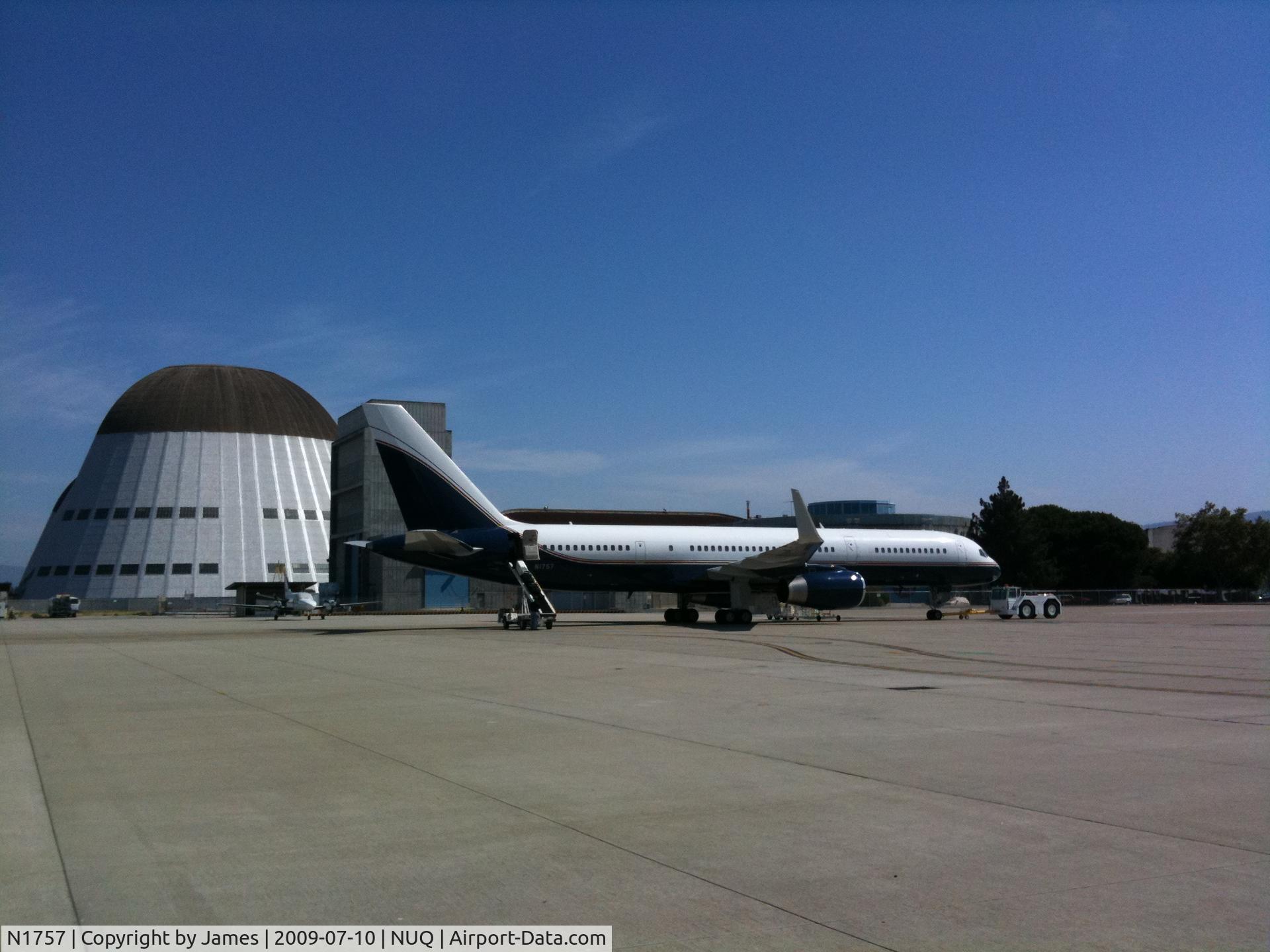N1757, 1991 Boeing 757-23A C/N 24923, N1757 at Moffett Field, CA