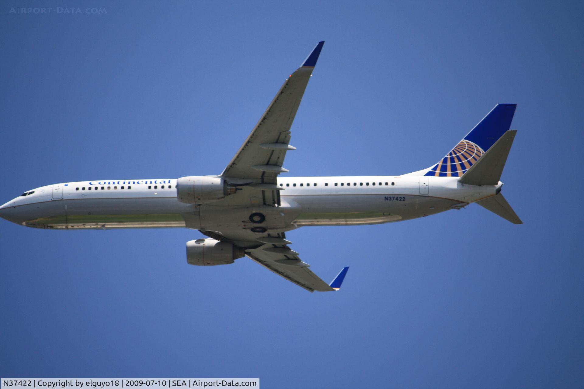 N37422, 2008 Boeing 737-924/ER C/N 31620, SEATTLE-HOUSTON