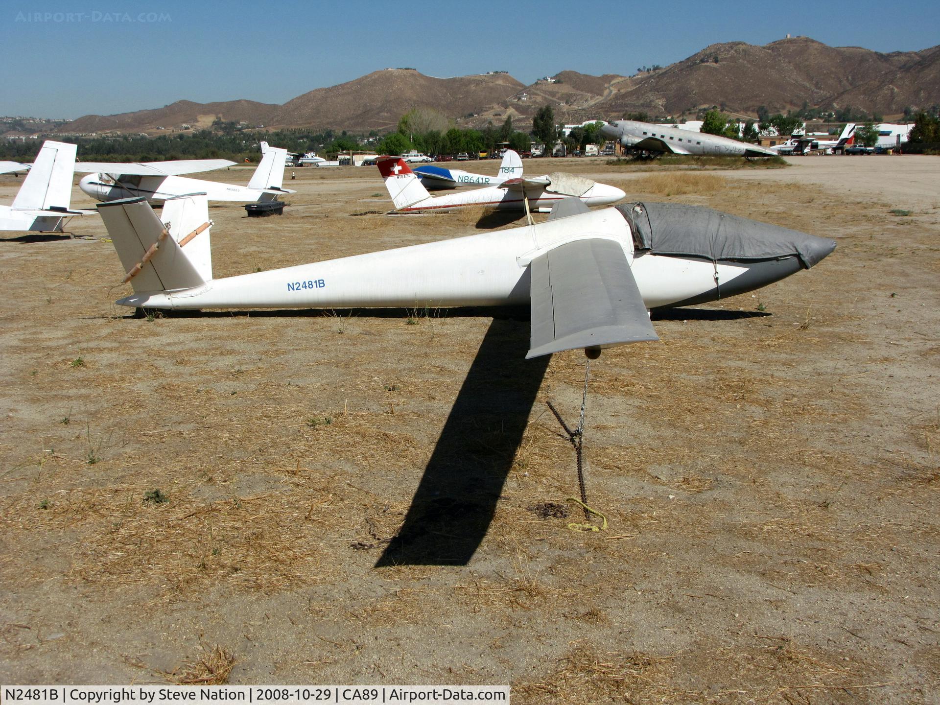 N2481B, 1966 Airmate HP-11 C/N 73, 1966 Airmate HP-11 sailplane with 