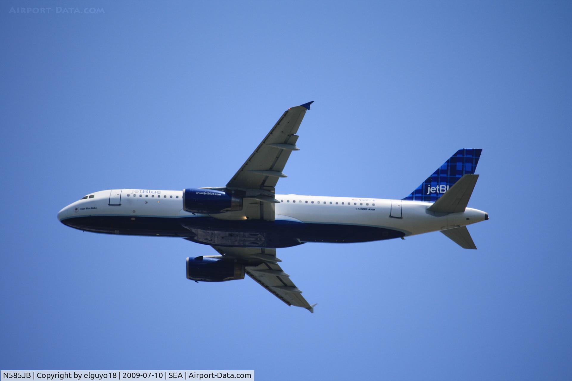 N585JB, 2004 Airbus A320-232 C/N 2159, GO BABY BLUE