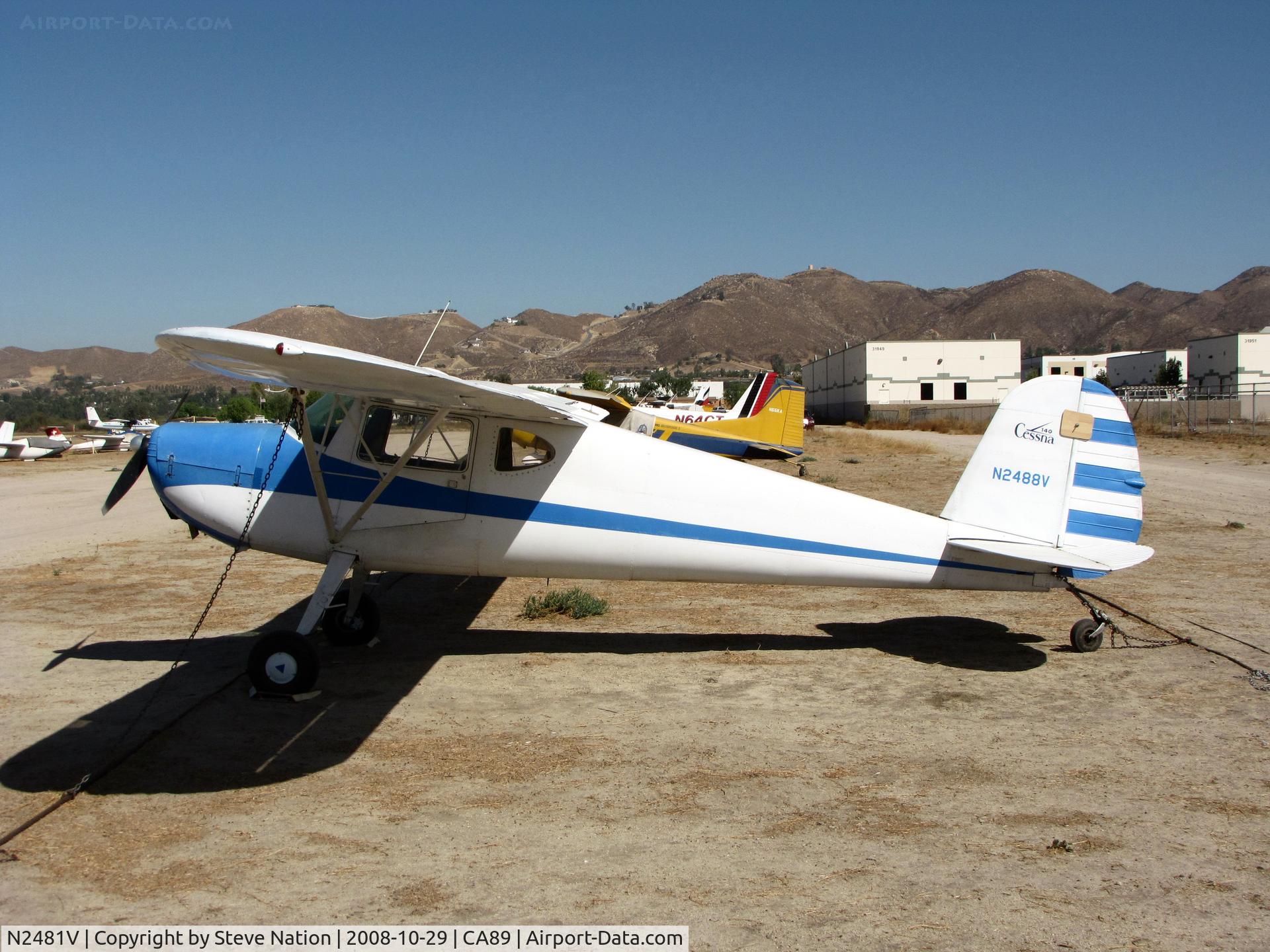 N2481V, 1988 Quicksilver MXL II Sport C/N 001, 1948 Cessna 140 celebrates its 
