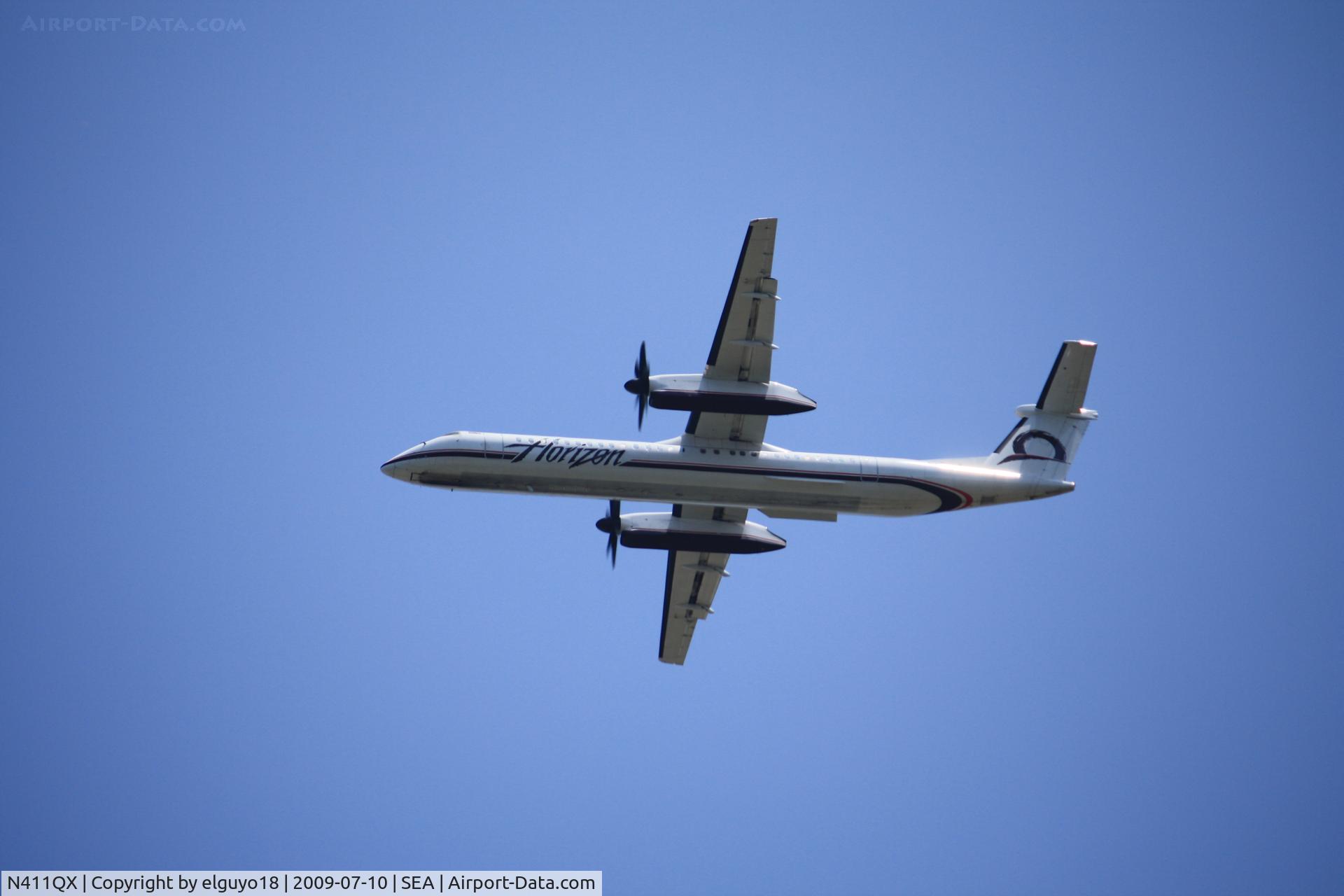 N411QX, 2001 Bombardier DHC-8-402 Dash 8 C/N 4055, SEATTLE -BOISE