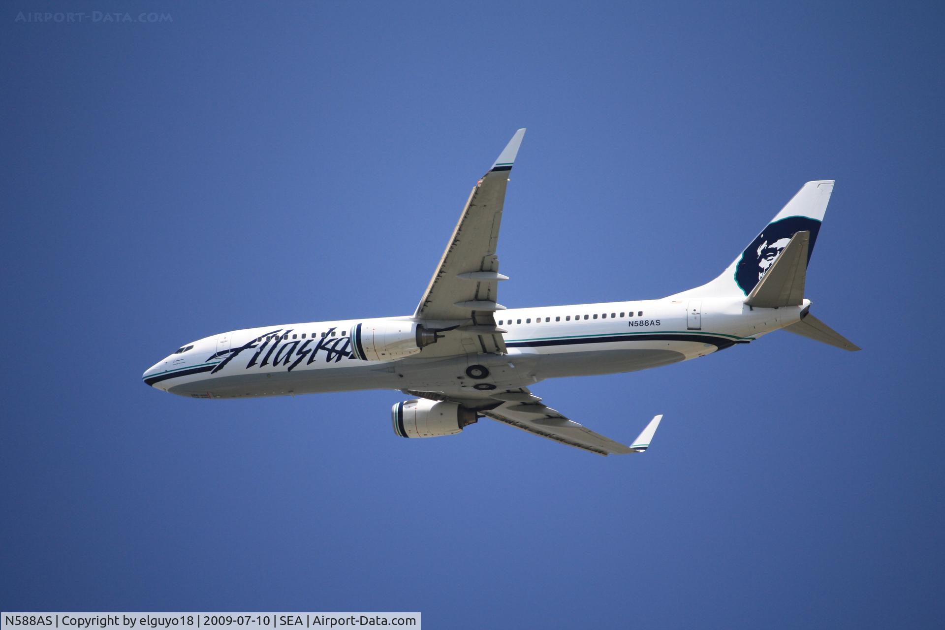 N588AS, 2007 Boeing 737-890 C/N 35685, ALASKA AIRLINES