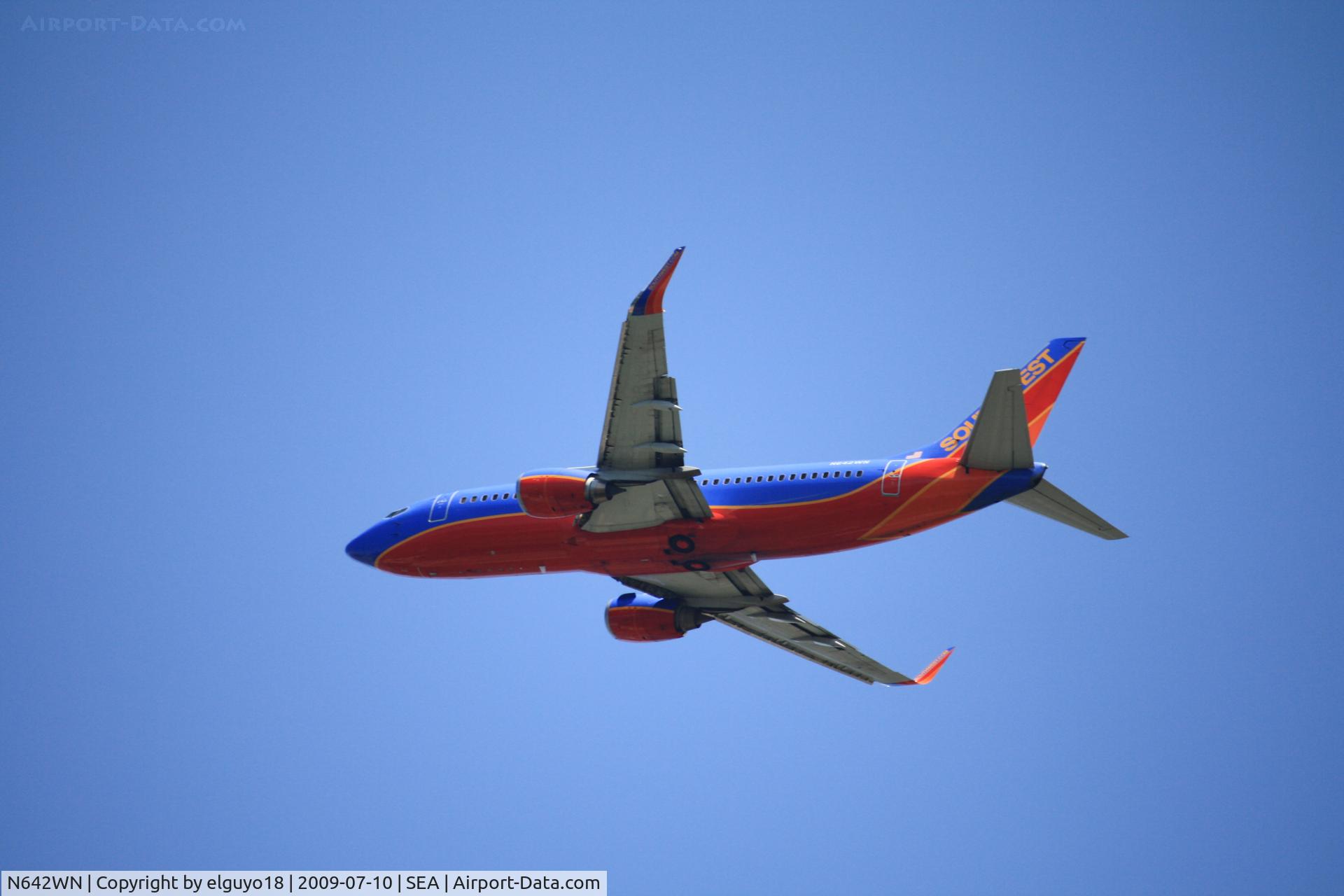 N642WN, 1997 Boeing 737-3H4 C/N 27715, SEATTLE-LAS VEGAS