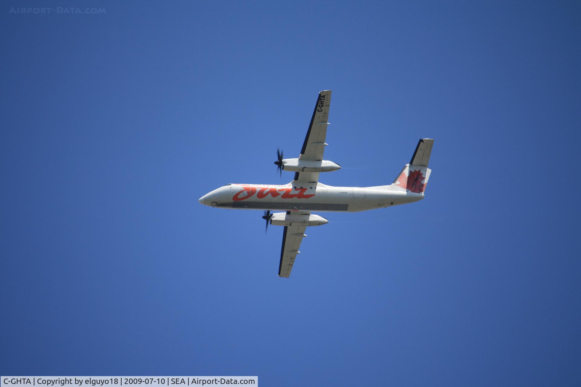 C-GHTA, 1989 De Havilland Canada DHC-8-301 Dash 8 C/N 198, SEATTLE -VANCOUVER CANADA