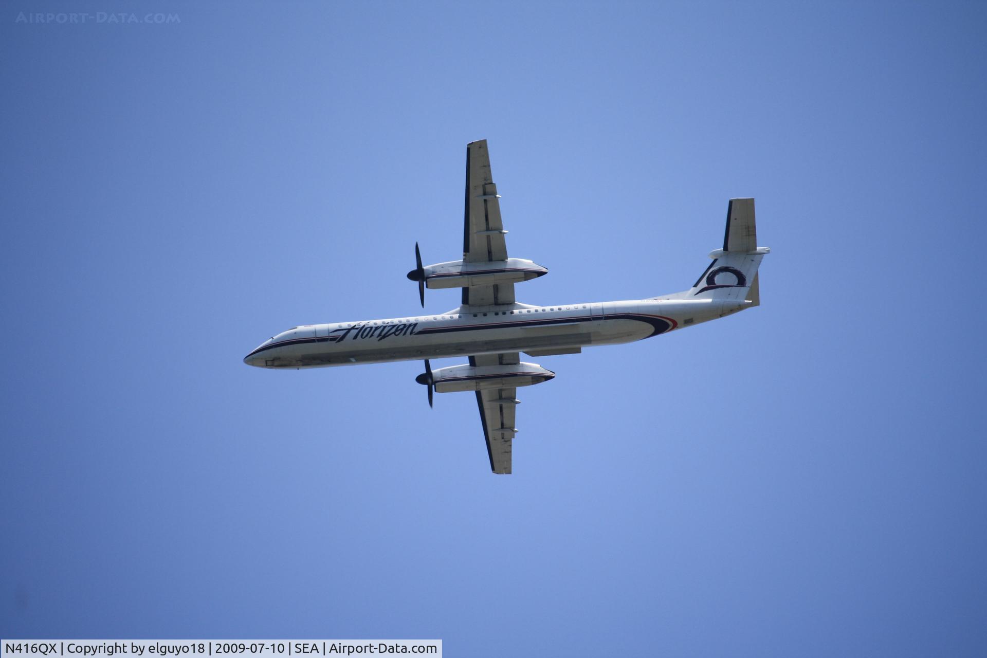 N416QX, 2001 Bombardier DHC-8-402 Dash 8 C/N 4083, SEATTLE -SALT LAKE